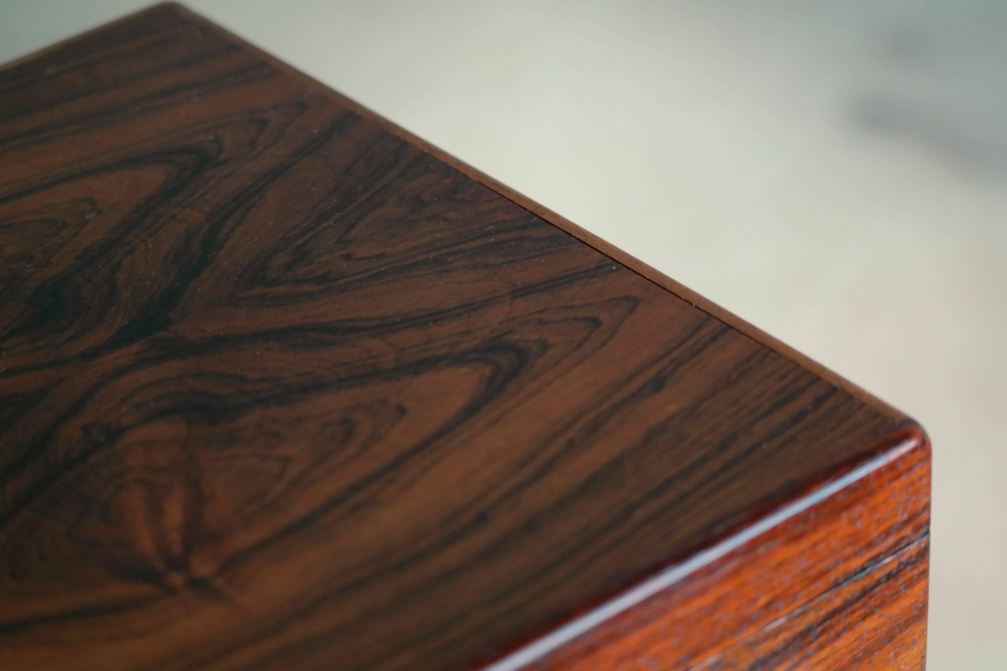 Mid-20th Century Danish Mid-Century Smokers Cigar Box in Rosewood