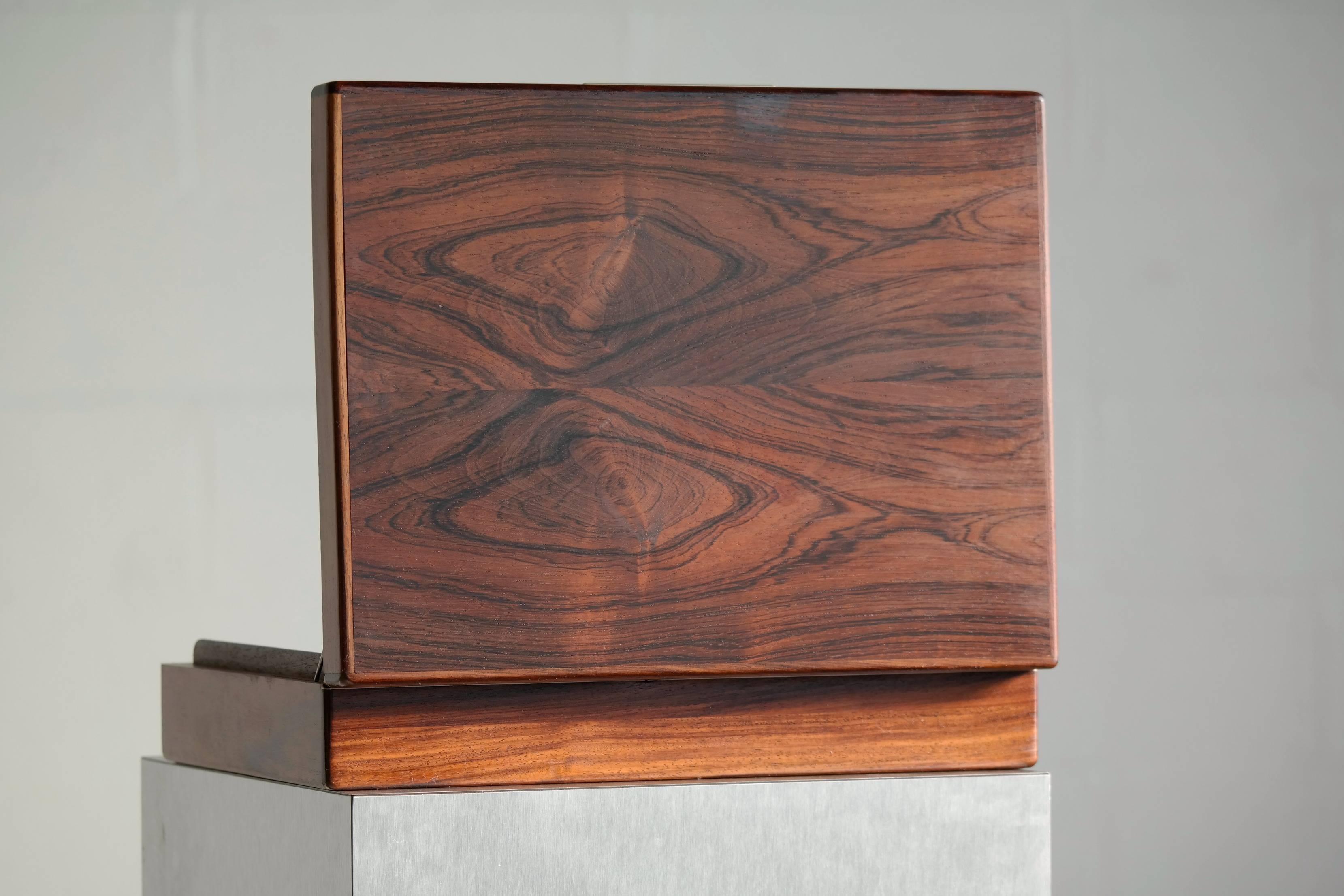 Danish Mid-Century Smokers Cigar Box in Rosewood 1