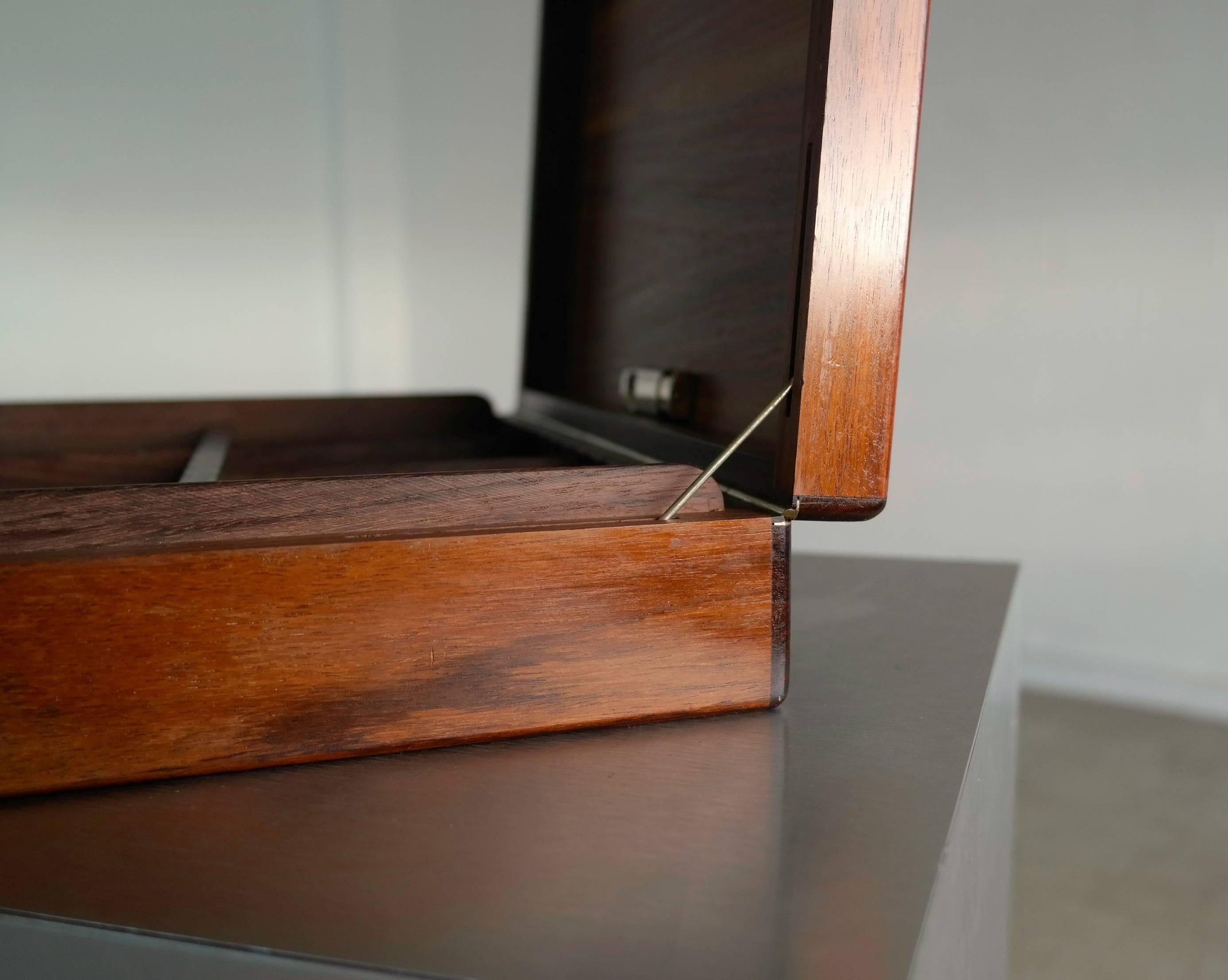 Danish Mid-Century Smokers Cigar Box in Rosewood 2