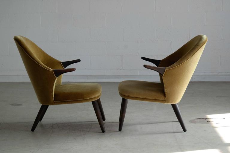Hans Wegner Style Mama Bear Easy Chairs By Colviggaard Mid