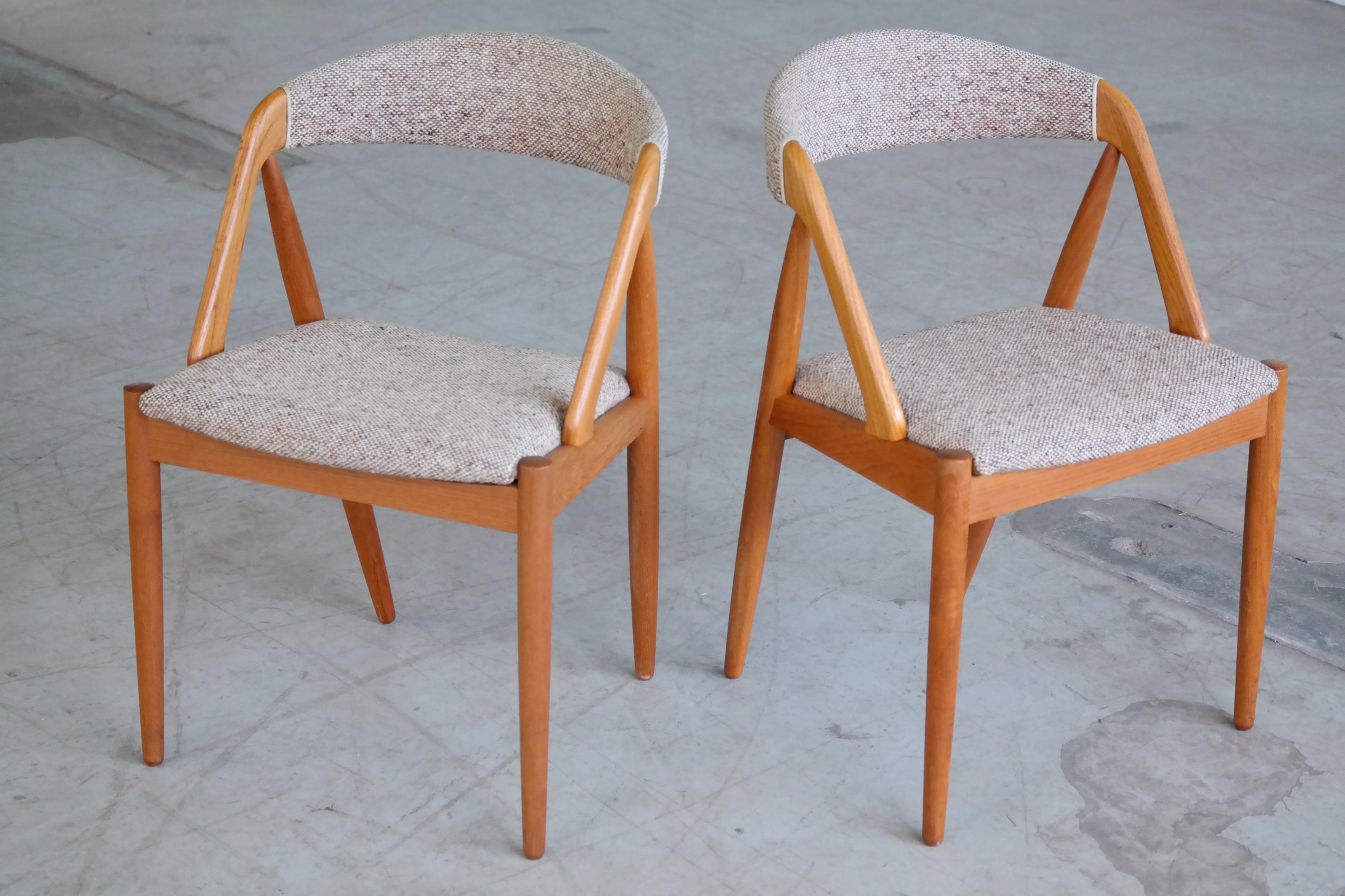 Mid-Century Modern Kai Kristiansen Model 31 for Schou Andersen Set of Six Dining Chairs  in Teak