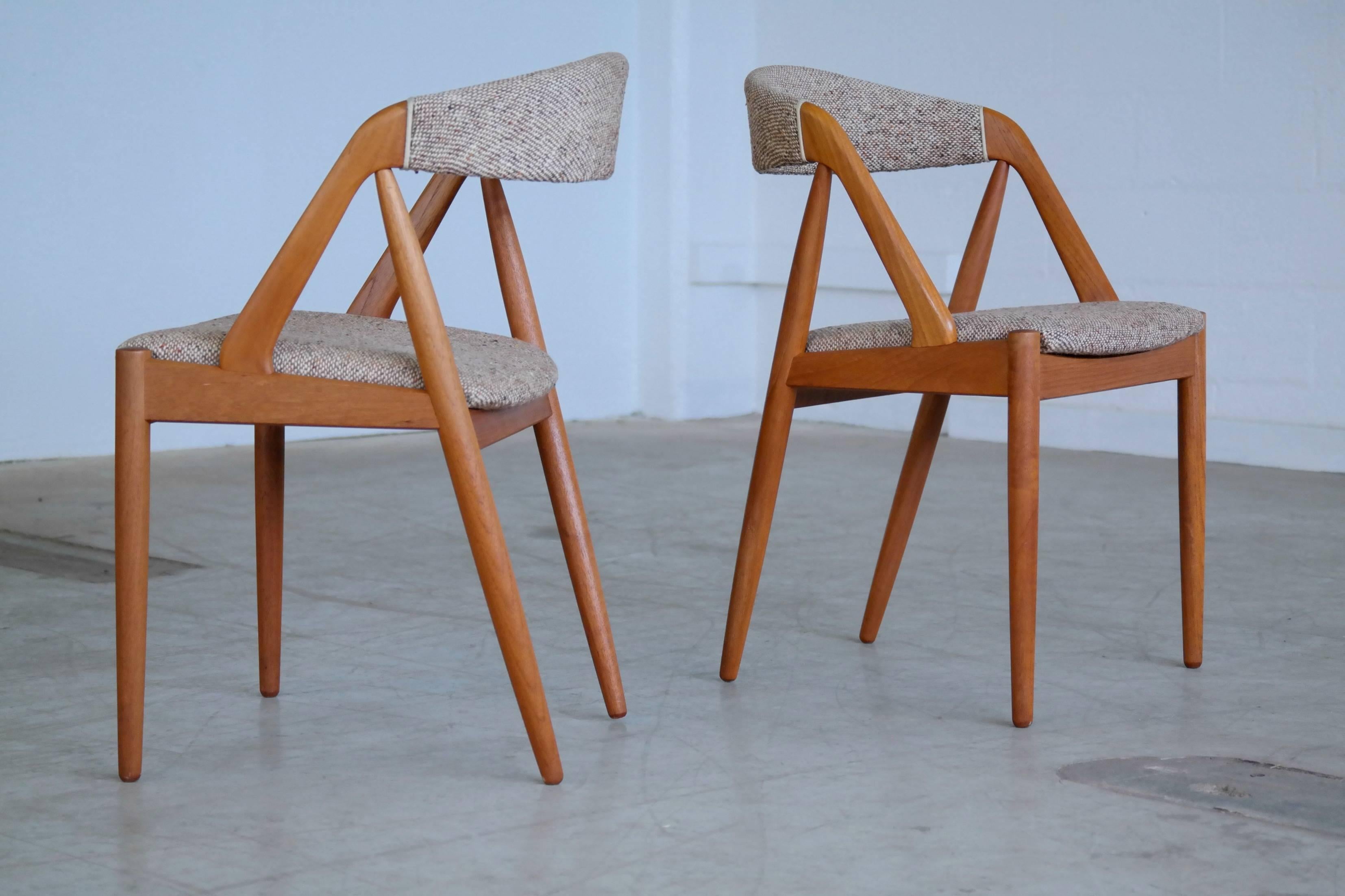 Mid-20th Century Kai Kristiansen Model 31 for Schou Andersen Set of Six Dining Chairs  in Teak