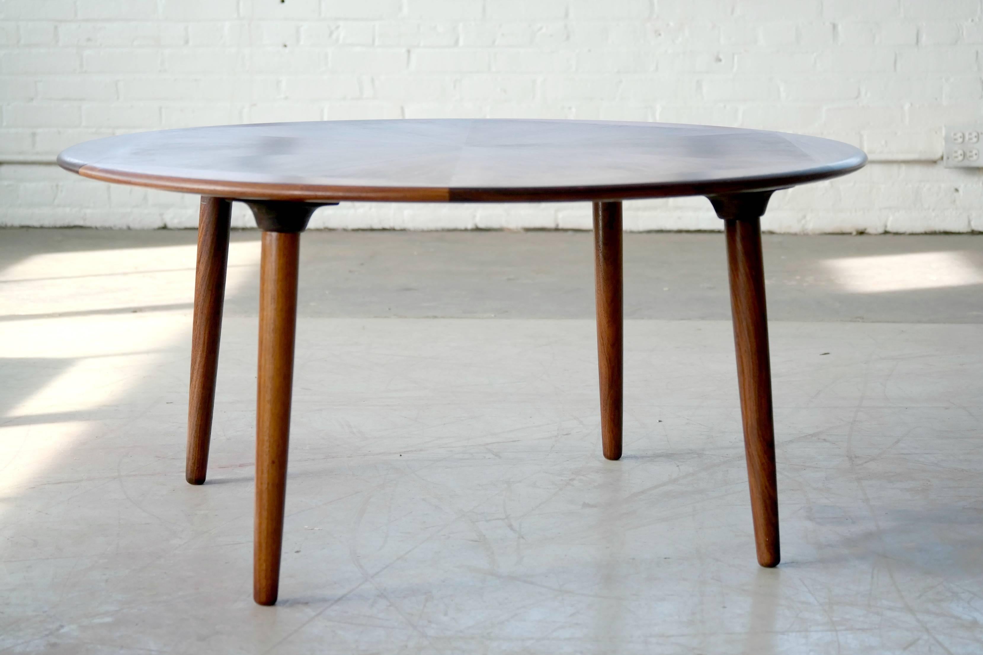 Mid-20th Century  H.W. Klein for Bramin Danish Round Coffee Table in Rosewood