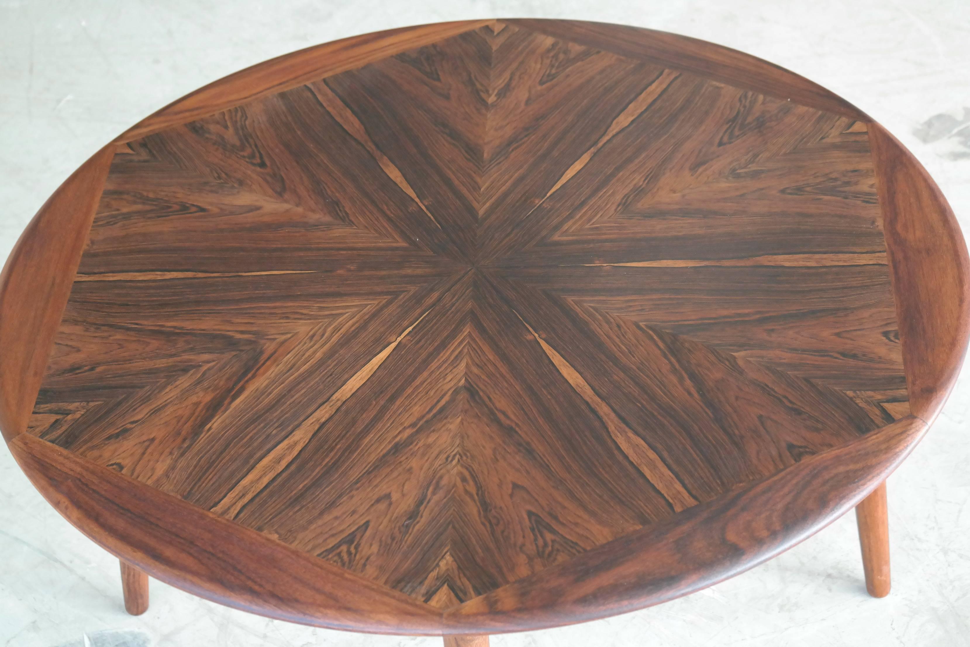  H.W. Klein for Bramin Danish Round Coffee Table in Rosewood 2