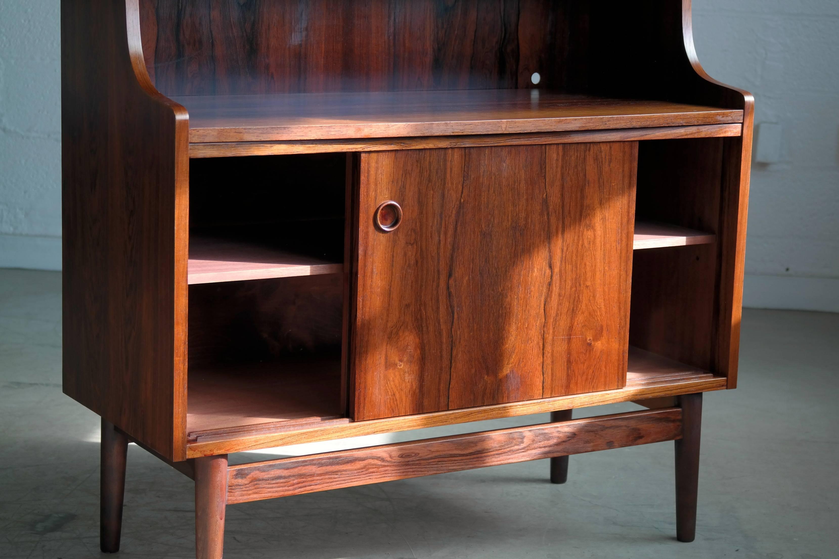 Danish Rosewood Bookcase by Johannes Sorth for Bornholm's Mobler 1