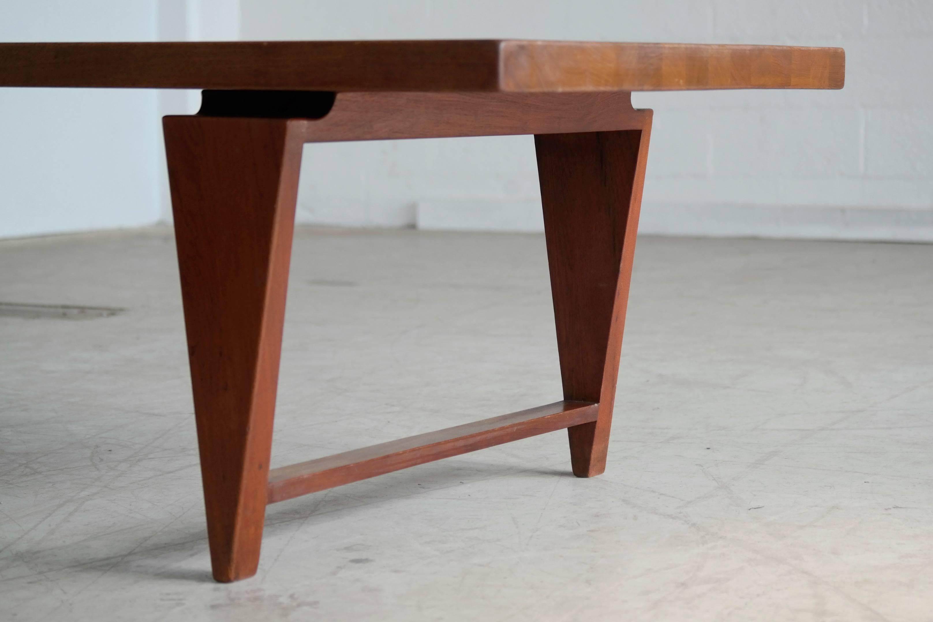 Mid-20th Century Illum Wikkelsø Danish Mid-Century Coffee Table in Solid Teak