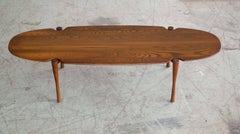 Mid-Century Surfboard Coffee Table in Solid Ash