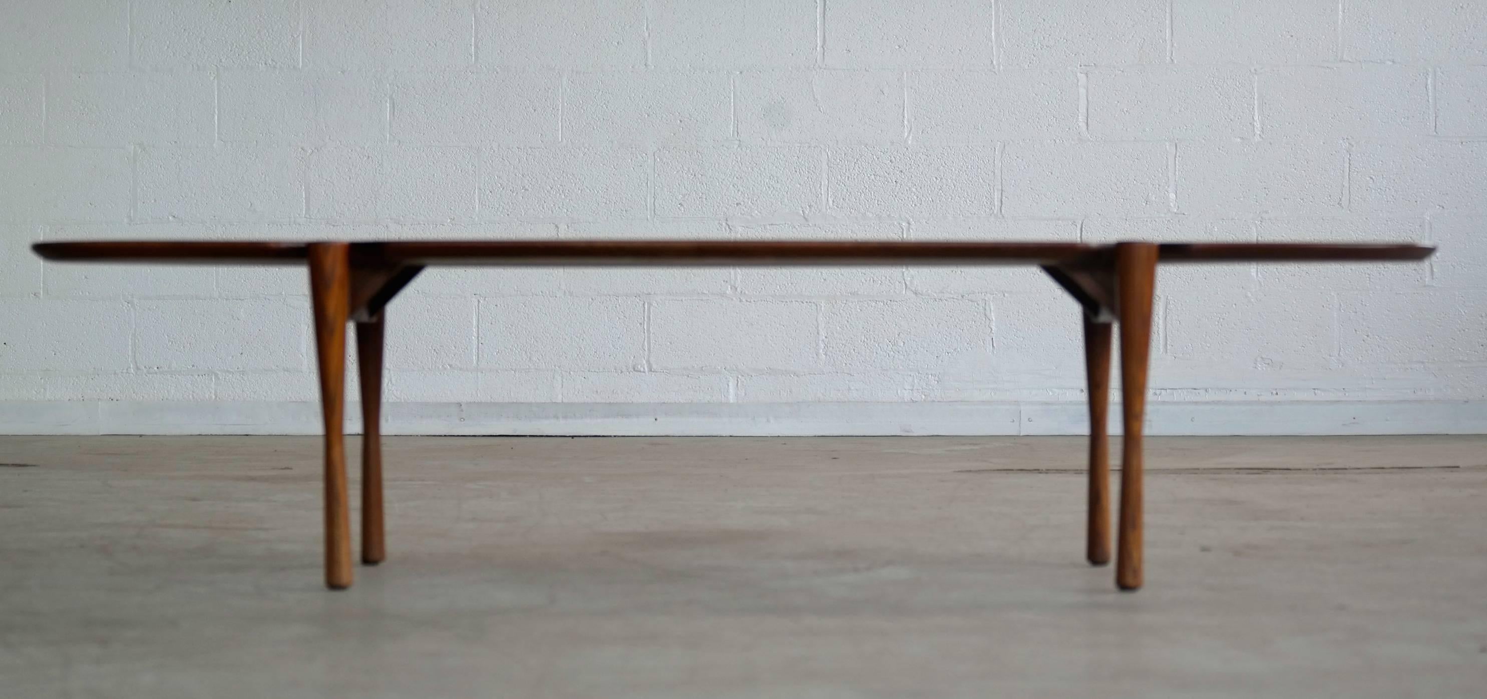 Mid-Century Surfboard Coffee Table in Solid Ash 2