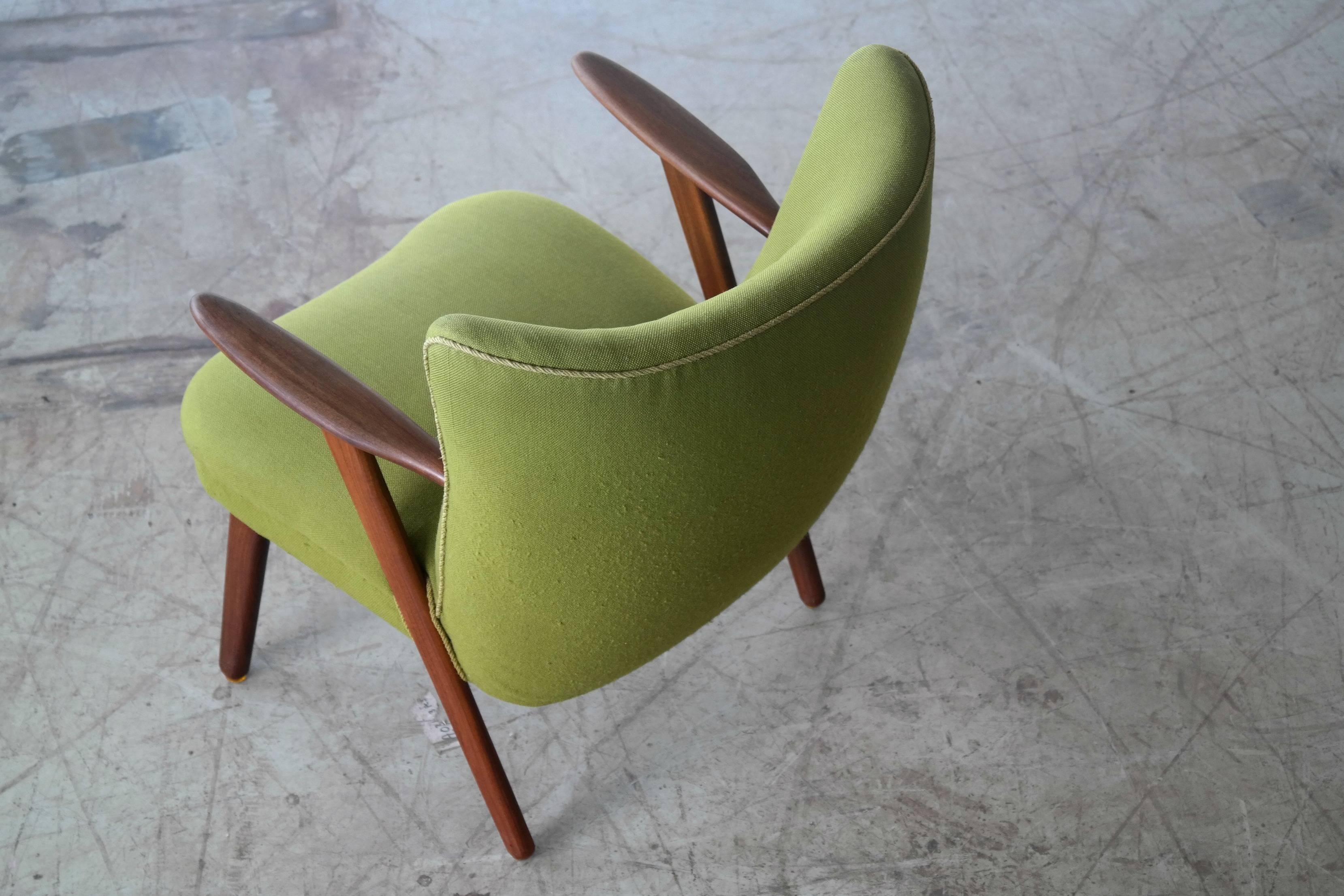 Danish Mid-Century Easy Chair in the Style of Madsen and Schubel 1