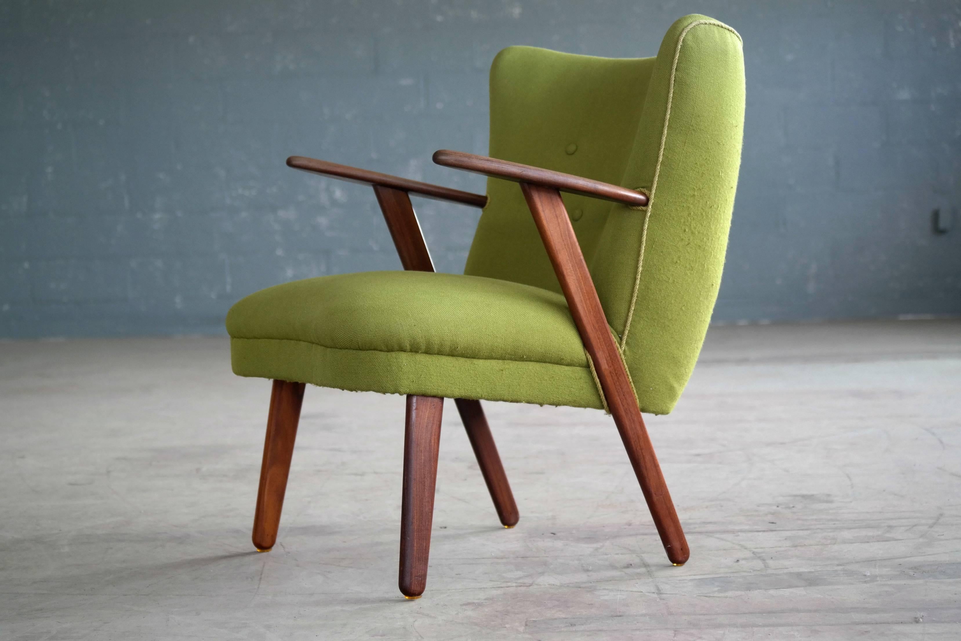 Mid-20th Century Danish Mid-Century Easy Chair in the Style of Madsen and Schubel