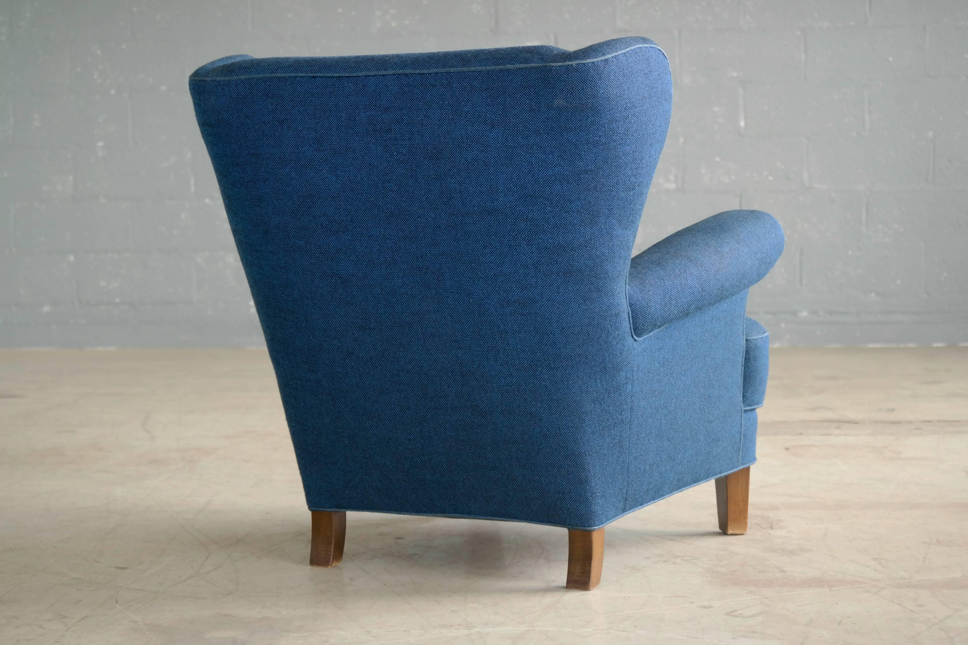 Mid-20th Century Fritz Hansen Attributed 1950s Armchair Danish Mid-Century