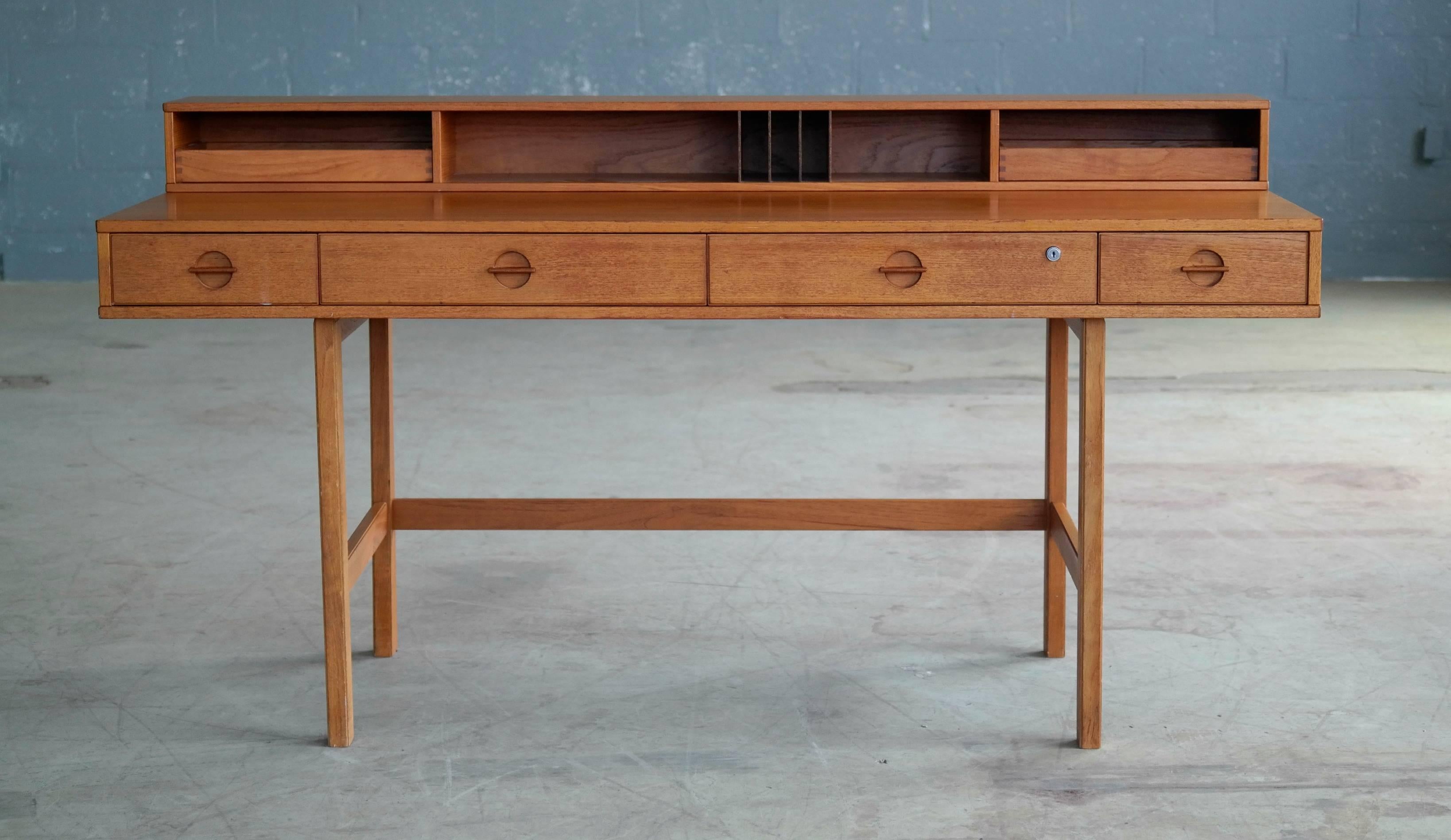 Danish Peter Løvig Nielsen / Jens Quistgaard Flip-Top Desk in Teak for Løvig Dansk