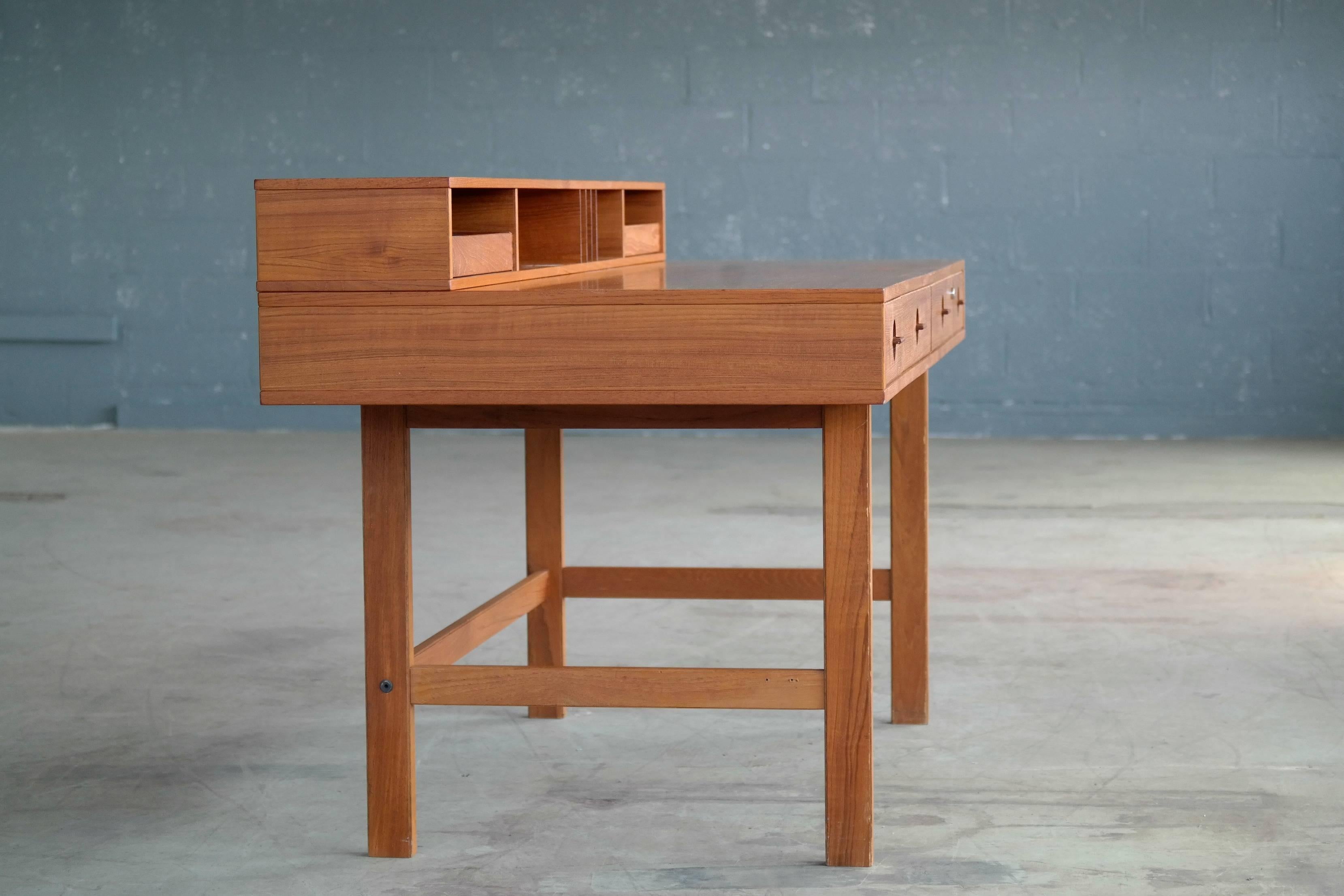 Mid-20th Century Peter Løvig Nielsen / Jens Quistgaard Flip-Top Desk in Teak for Løvig Dansk