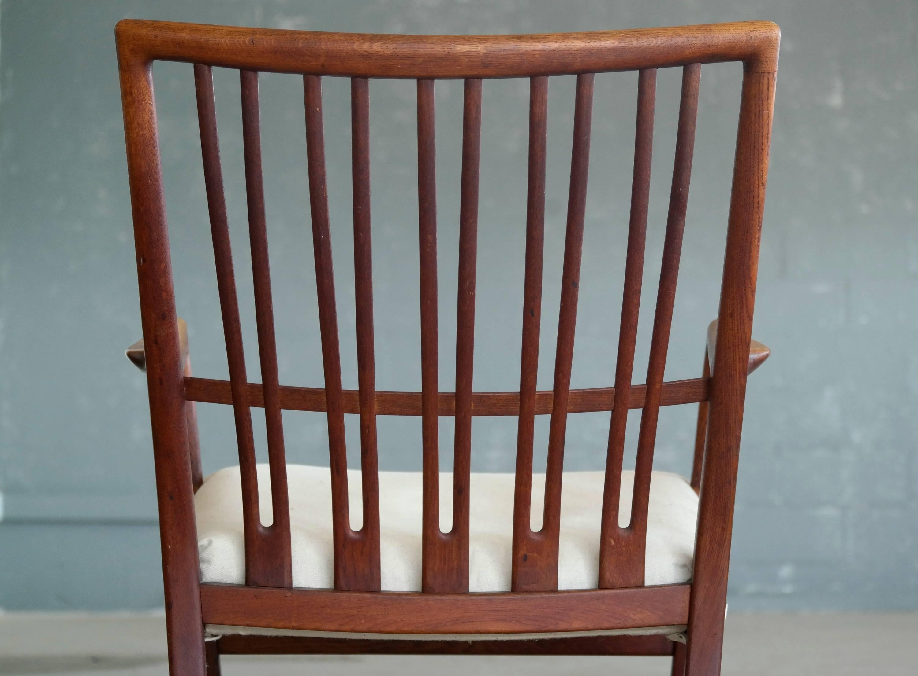 Hans Wegner Ml-33 Rocking Chair in Teak for Mikael Laursen In Good Condition In Bridgeport, CT