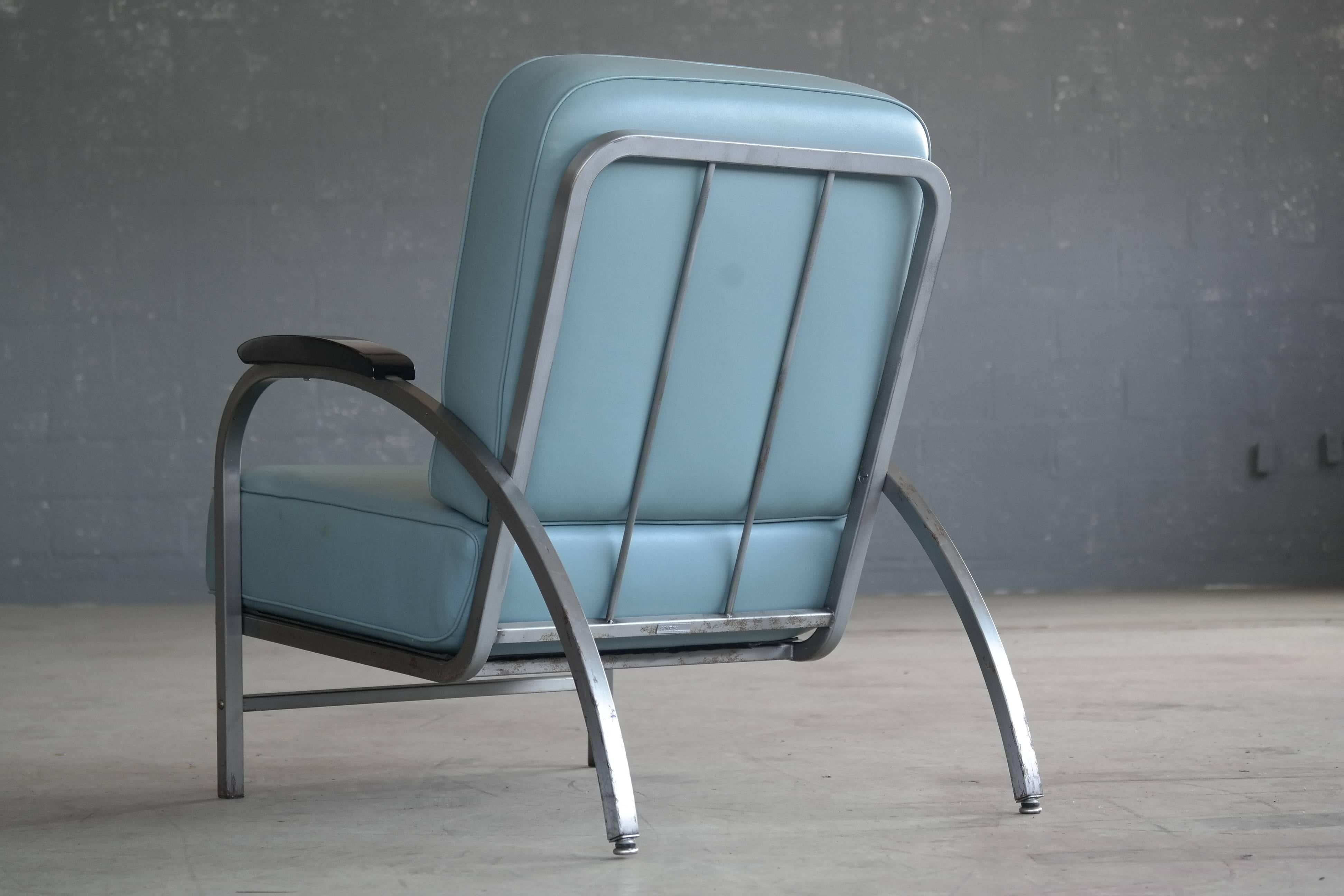 Art Deco Lounge Chair Model Flatiron for Rehab Furniture, USA 1