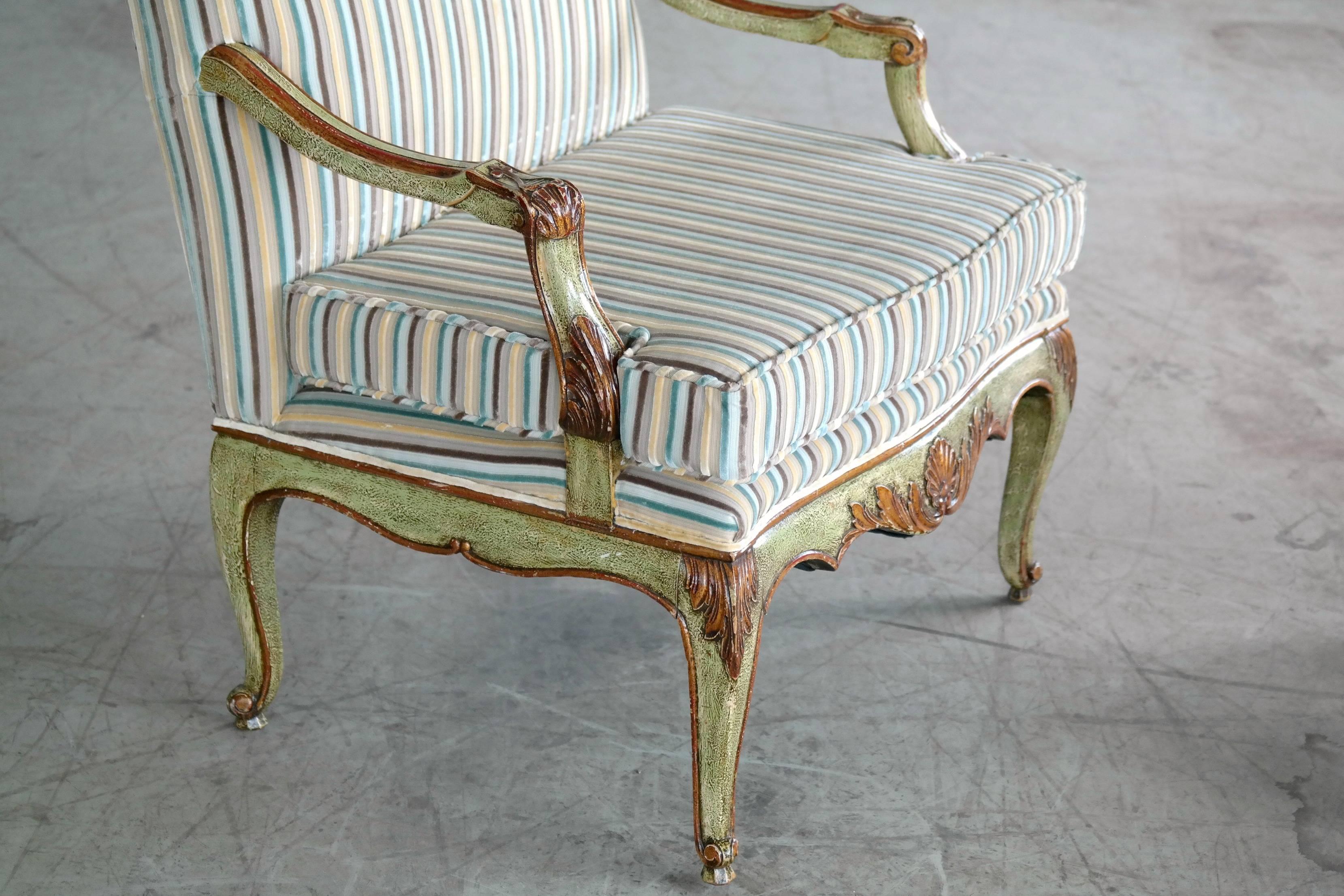 Wood Danish Regency Style Armchairs from Early 1900s