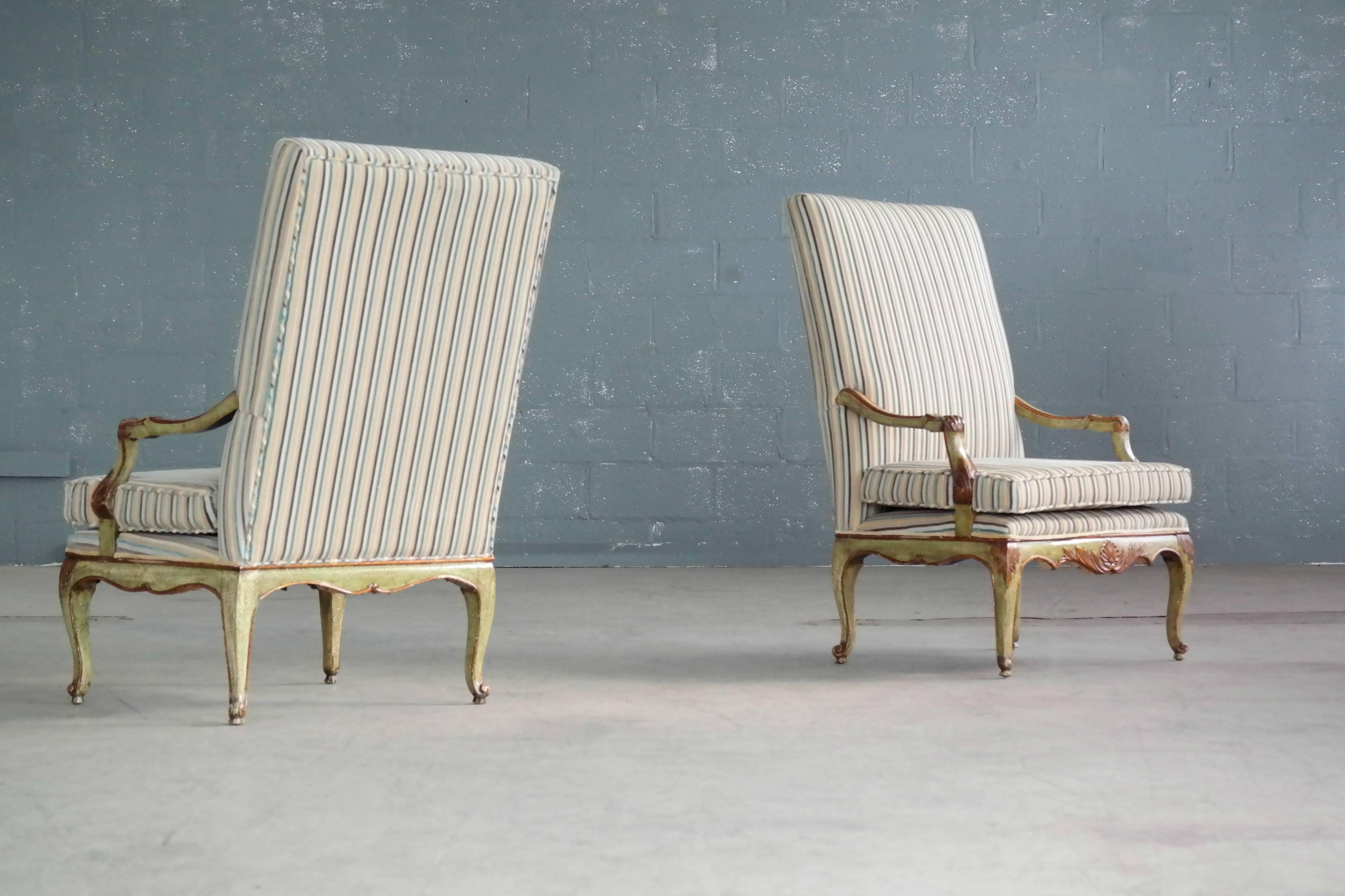 Danish Regency Style Armchairs from Early 1900s 5