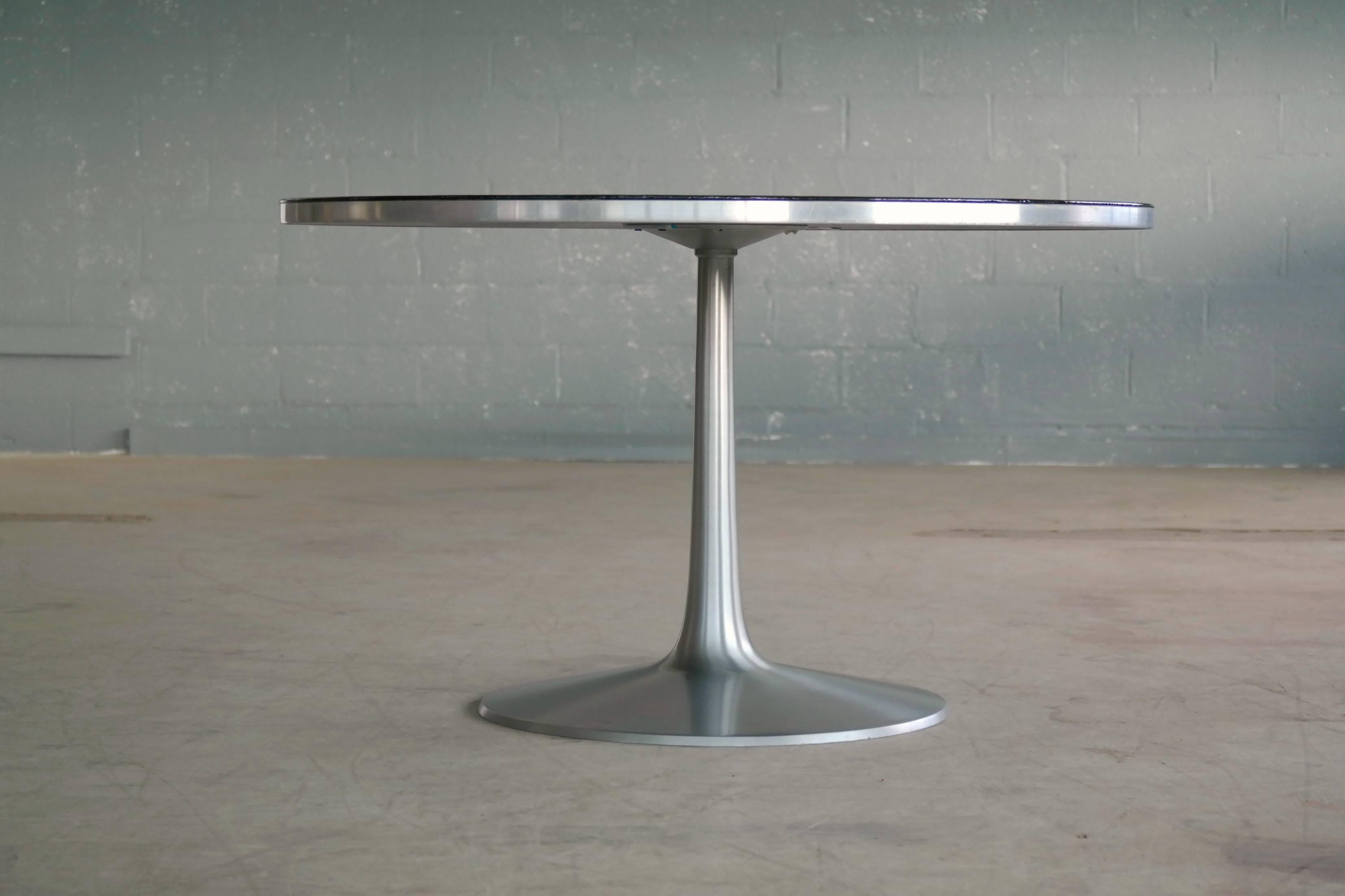 Poul Cadovius 1960s Tulip Dining Table in Aluminum Decorated by Susanne Fjeldsøe In Excellent Condition In Bridgeport, CT