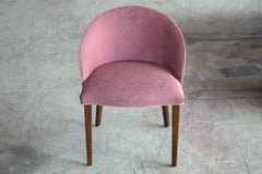 Frode Holm Eitelkeit oder Akzent Stuhl in Mahagoni Dänisch Mitte des Jahrhunderts