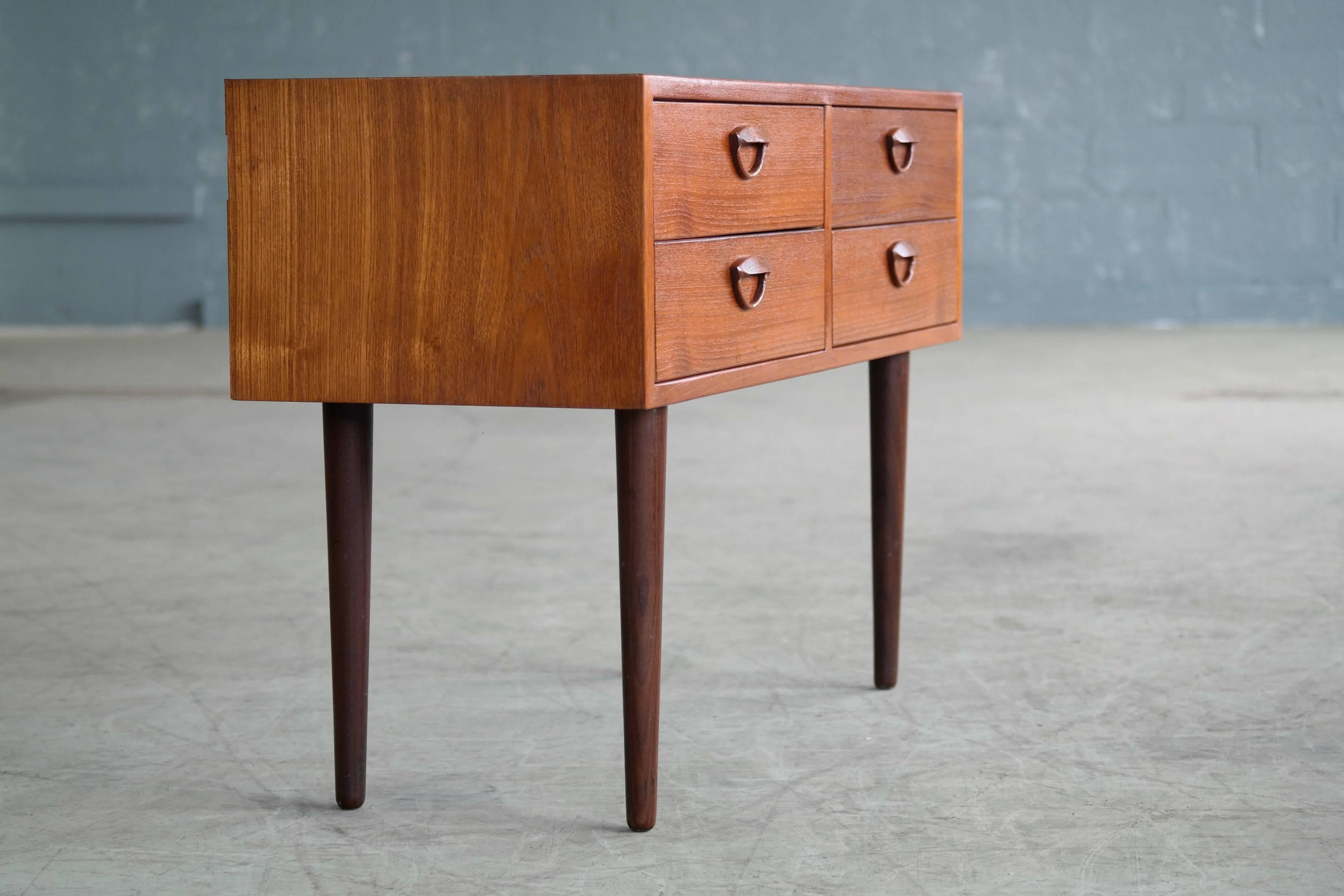 Mid-20th Century Kai Kristiansen Small Console or Double Dresser for Feldballes Møbelfabrik