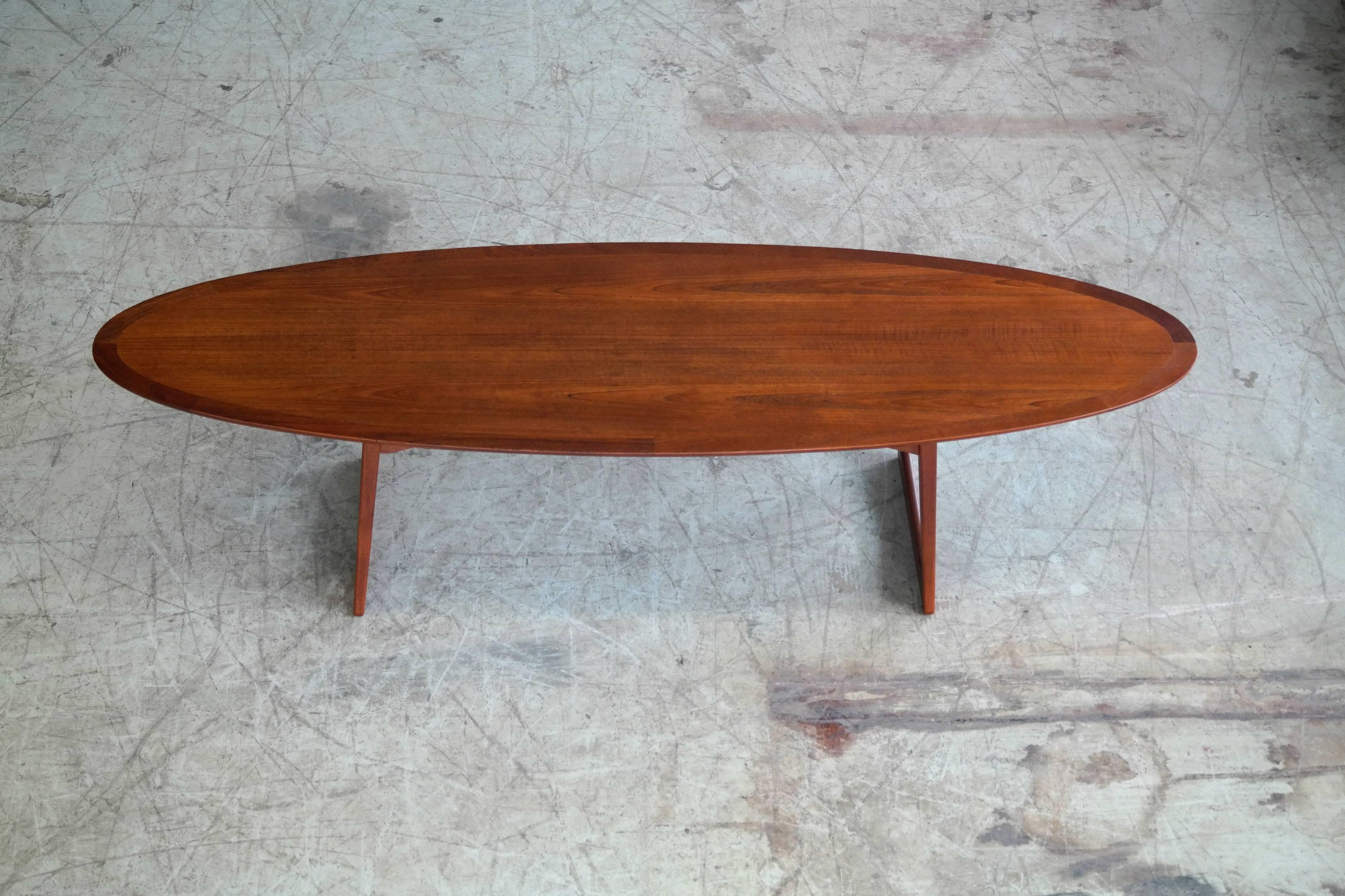 grete jalk surfboard coffee table