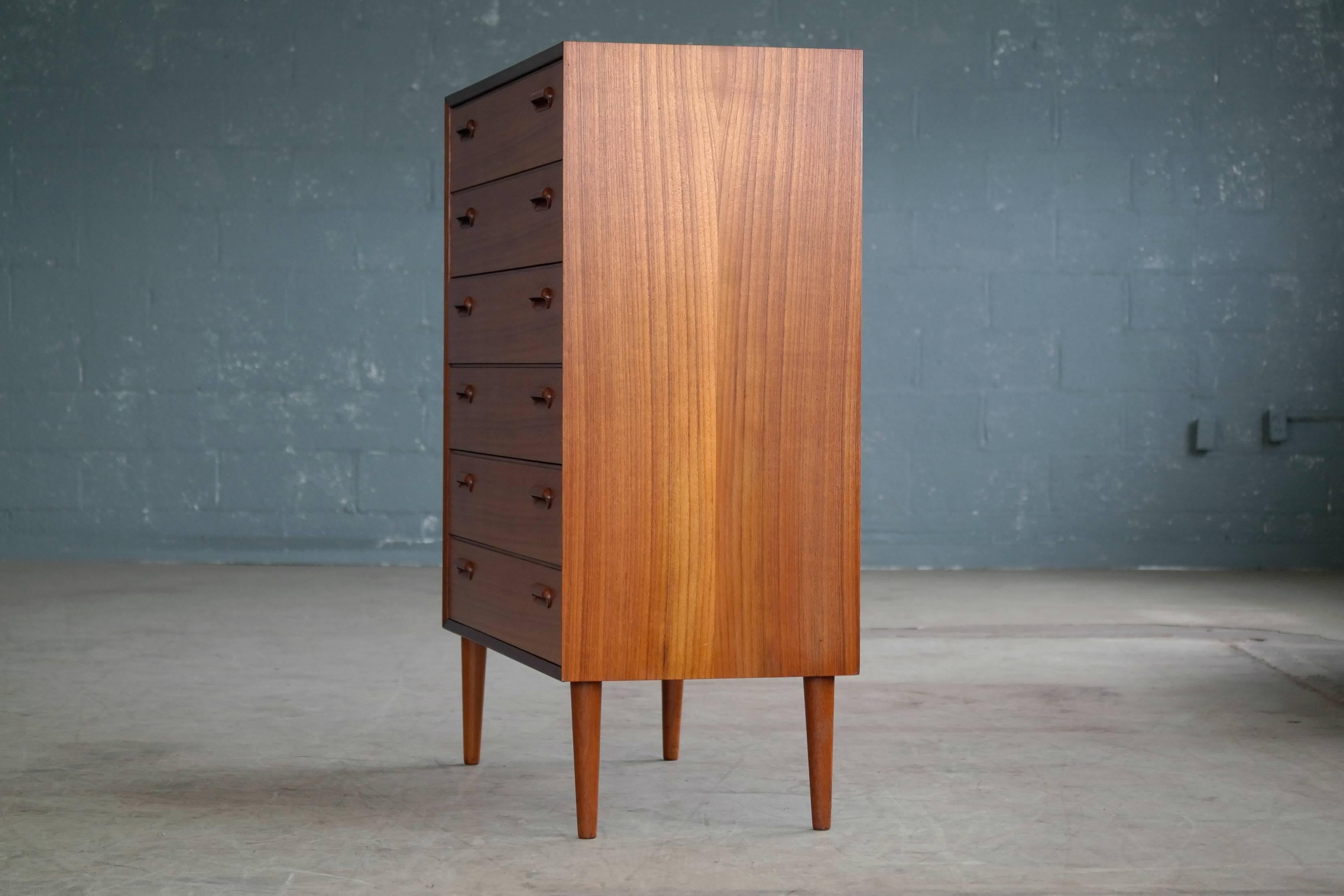 Ib Kofod-Larsen Style Teak Dresser or Chest of Drawers Danish Midcentury 2