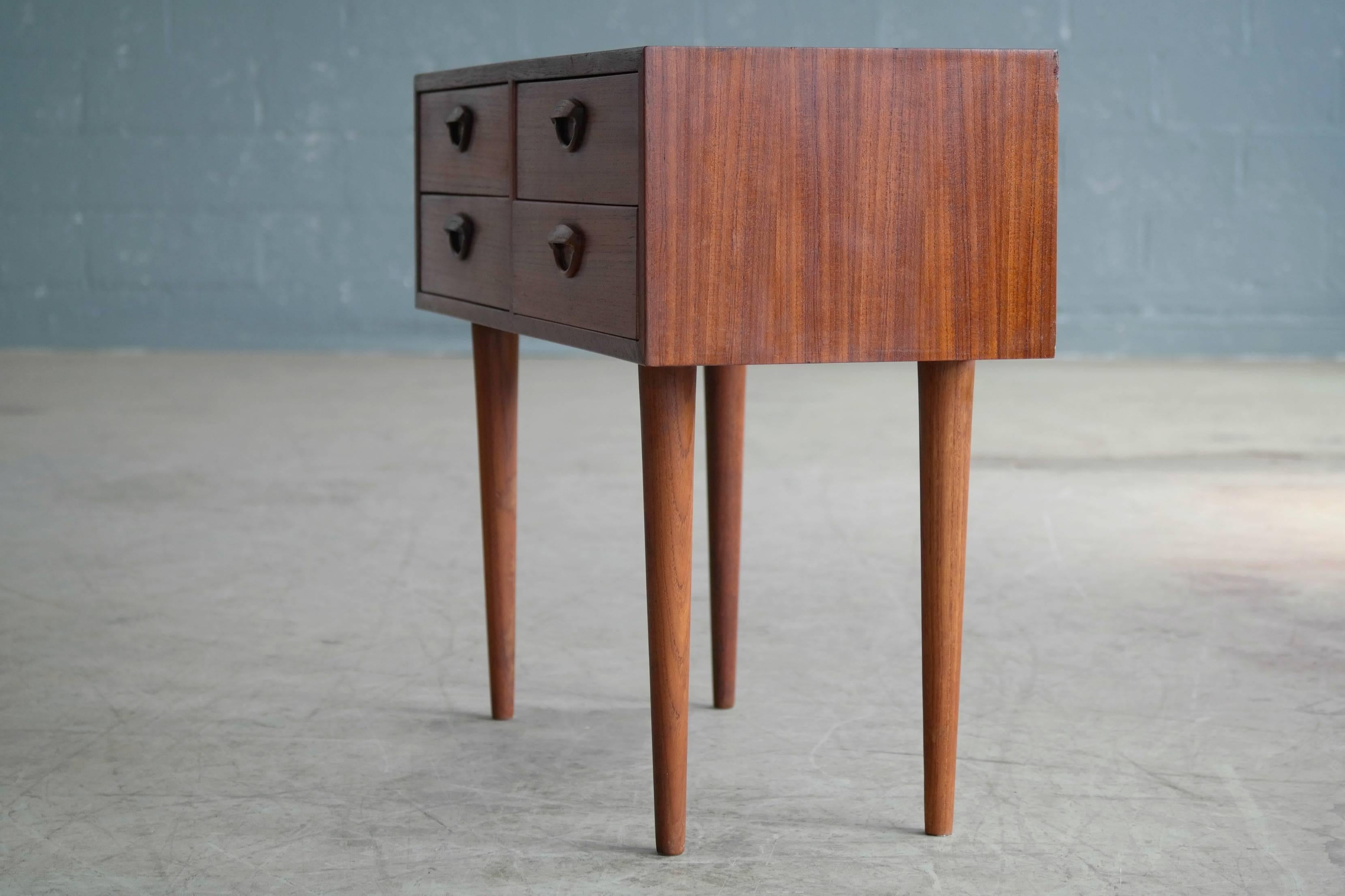 Mid-20th Century Kai Kristiansen Small Teak Console or Dresser for Feldballes Mobelfabrik, 1960s