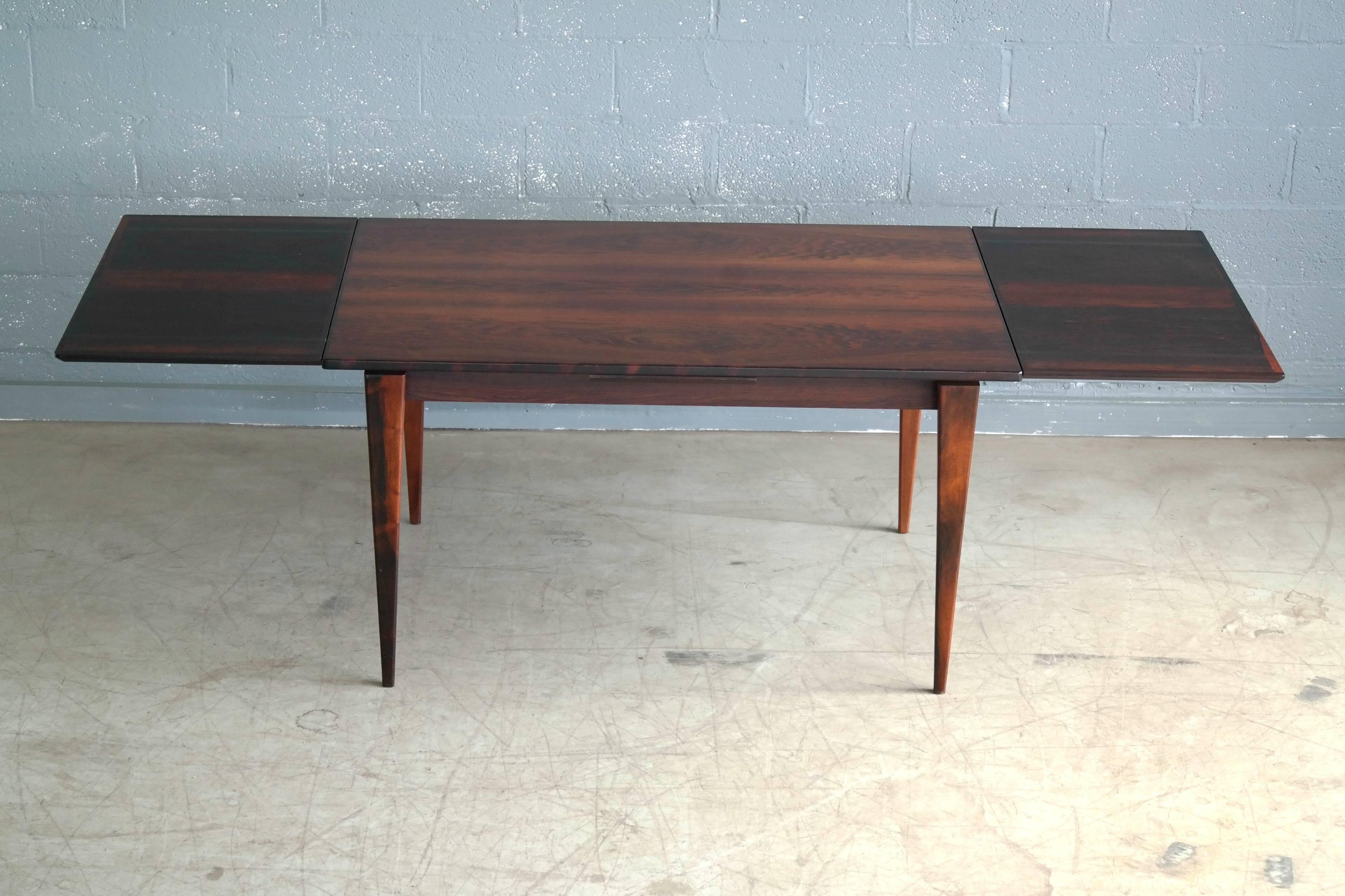 Mid-Century Modern Danish Rosewood Extension Dining Table by Gudme Mobelfabrik
