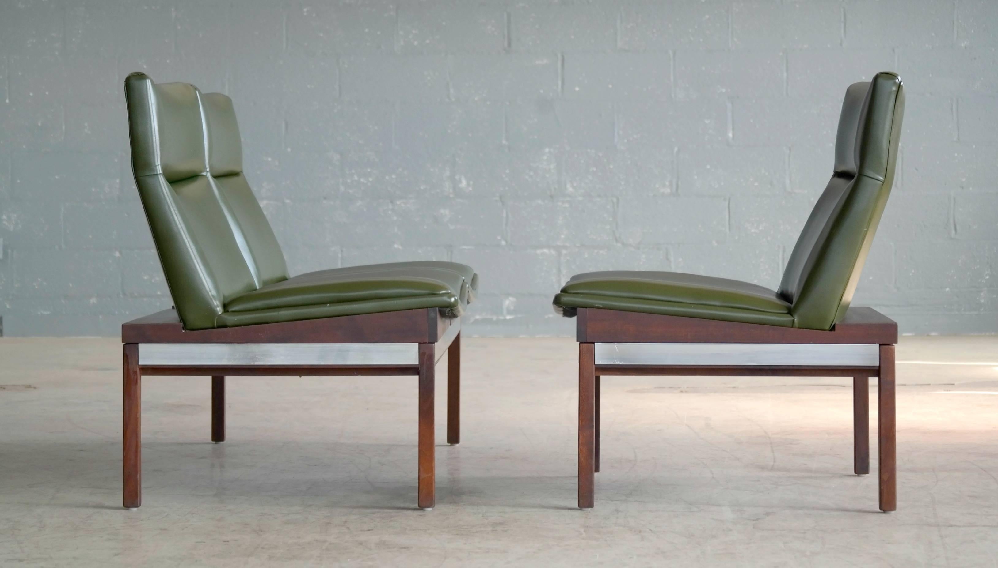 Mid-20th Century Arthur Umanoff Walnut Modular Sofa and Chair Set for Madison Furniture, 1950s