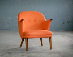 Small Danish Mama Bear Style Lounge Chair in the Manner of Kurt Olsen, 1950s