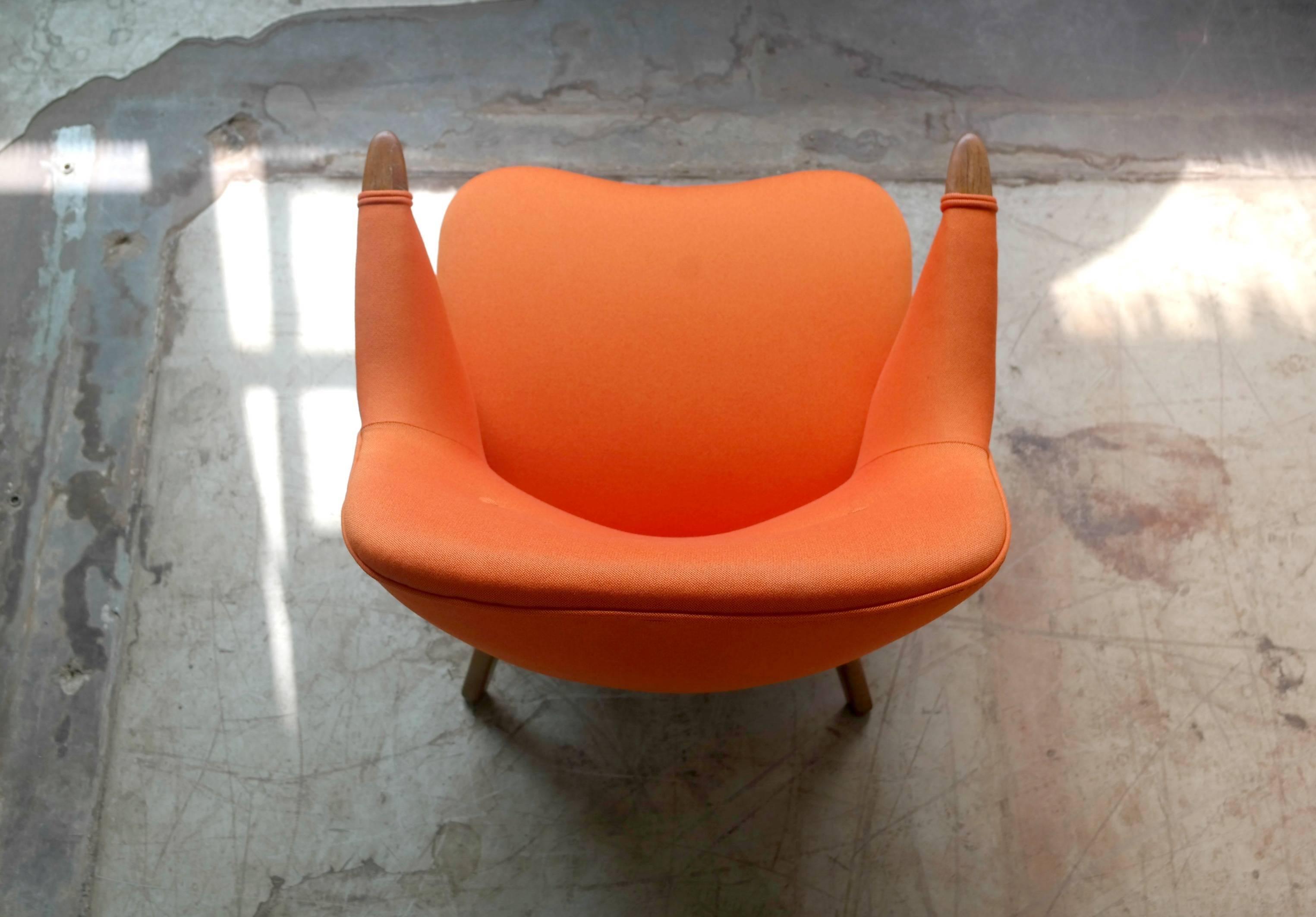 Small Danish Mama Bear Style Lounge Chair in the Manner of Kurt Olsen, 1950s 2