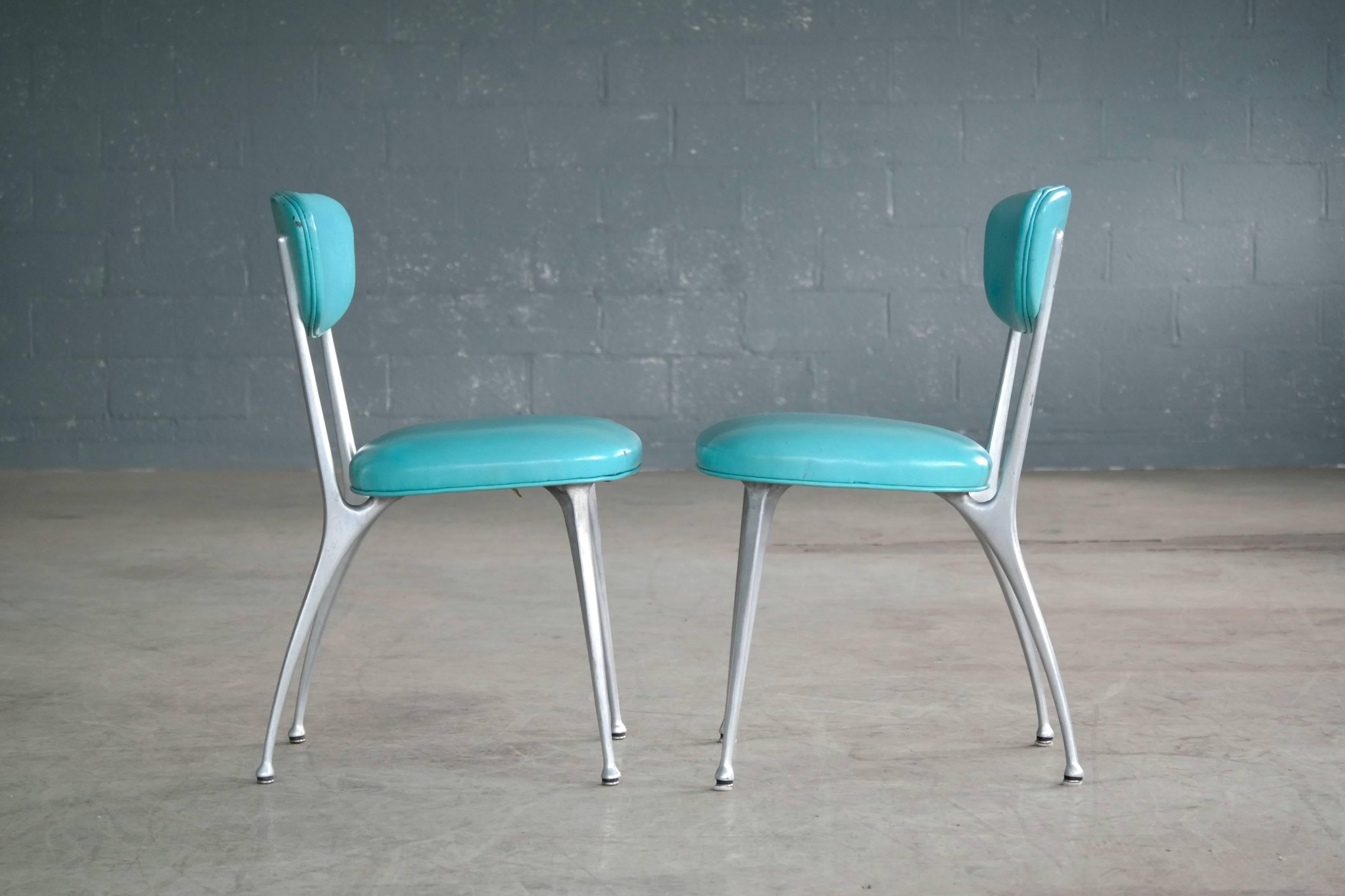 Mid-20th Century Shelby Williams Set of Six Gazelle Dining Chairs