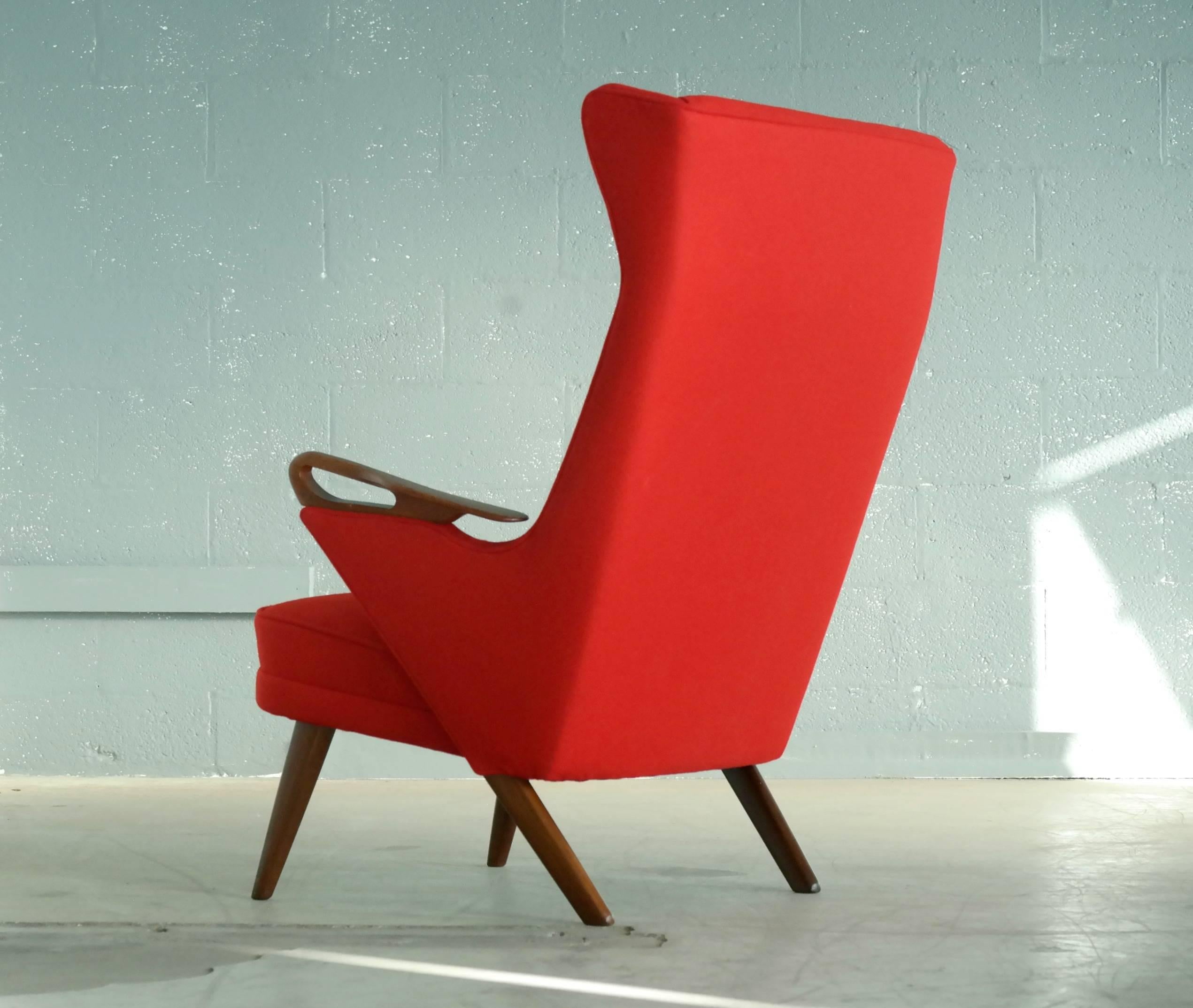 Milieu du XXe siècle Svend Skipper Attribué 1950s Papa Bear Style Lounge Chair