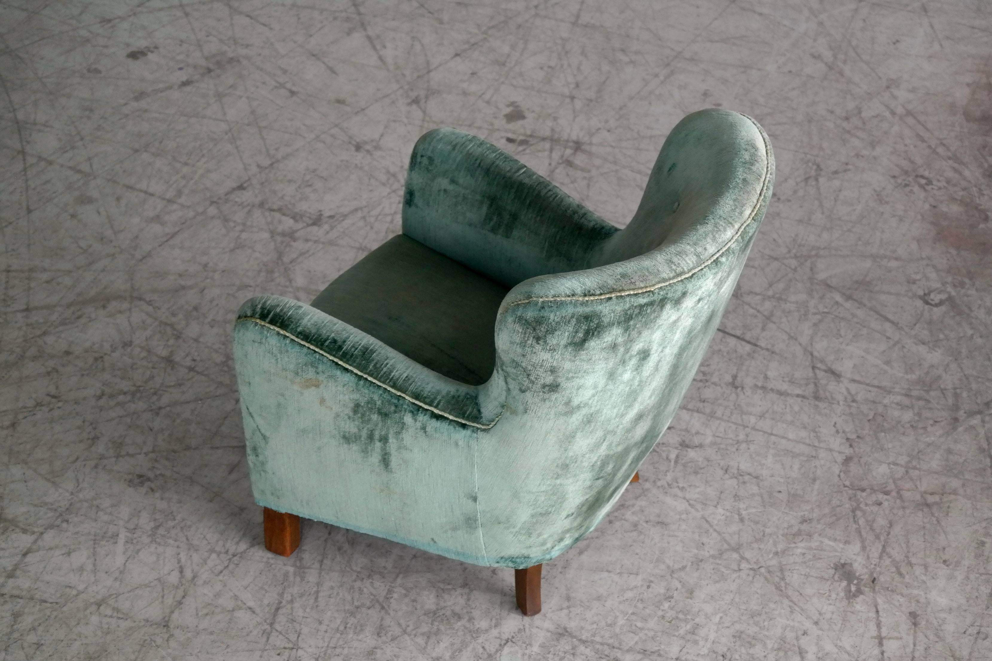 Fritz Hansen Easy Chair Variant of Model 1669, Denmark, 1940s 2