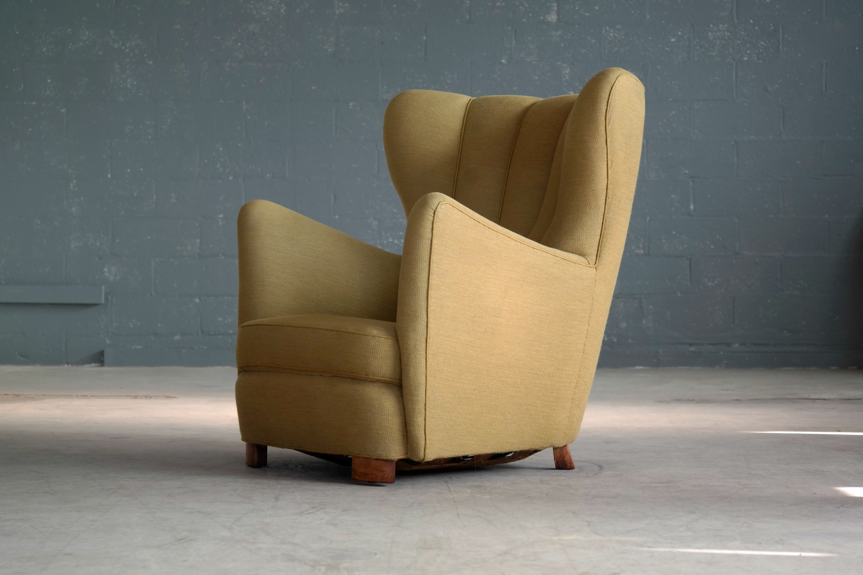 Fritz Hansen Attributed Model 1672 Variant High Back Lounge Fritz Hansen Attributed Model 1672 Variant High Back Lounge