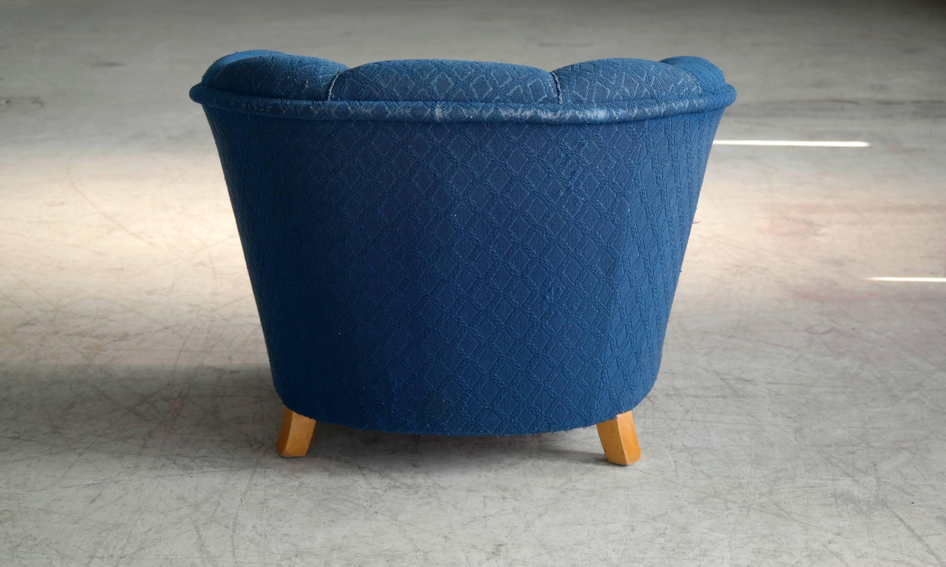 Otto Schulz 1940s Lounge Chair for Boet, Scandinavian Midcentury 4