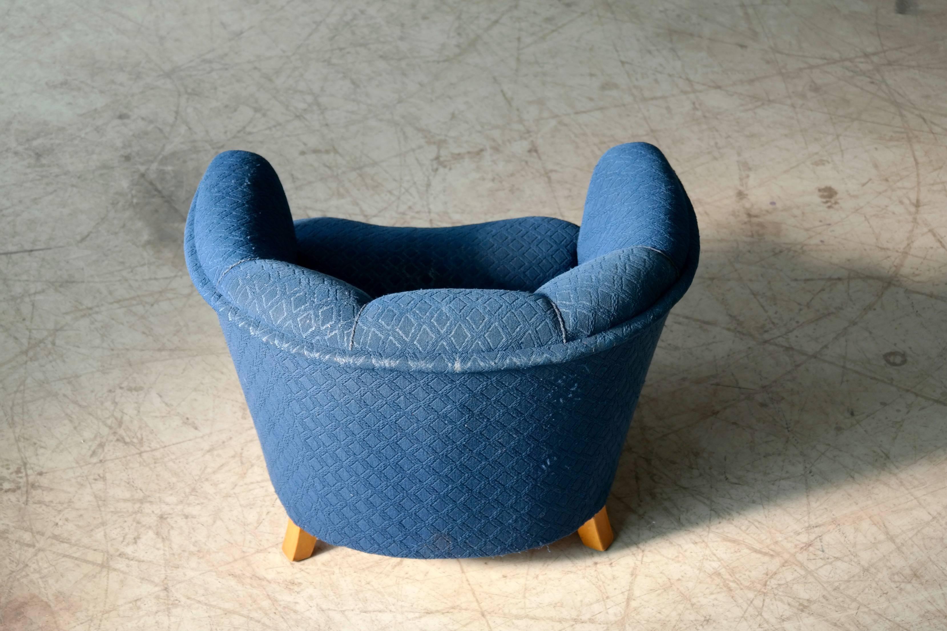 Otto Schulz 1940s Lounge Chair for Boet, Scandinavian Midcentury 1