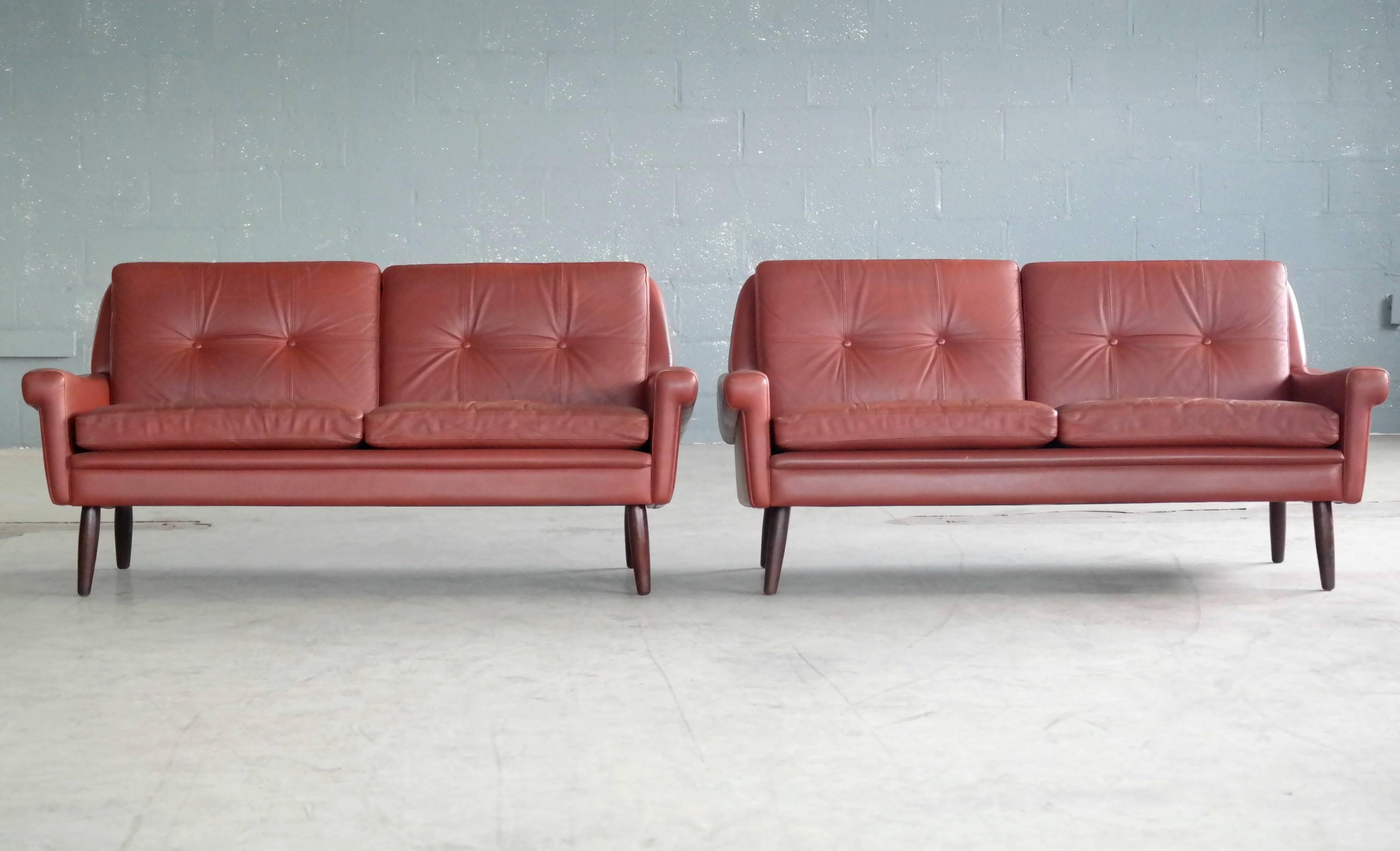 reddish brown sofa