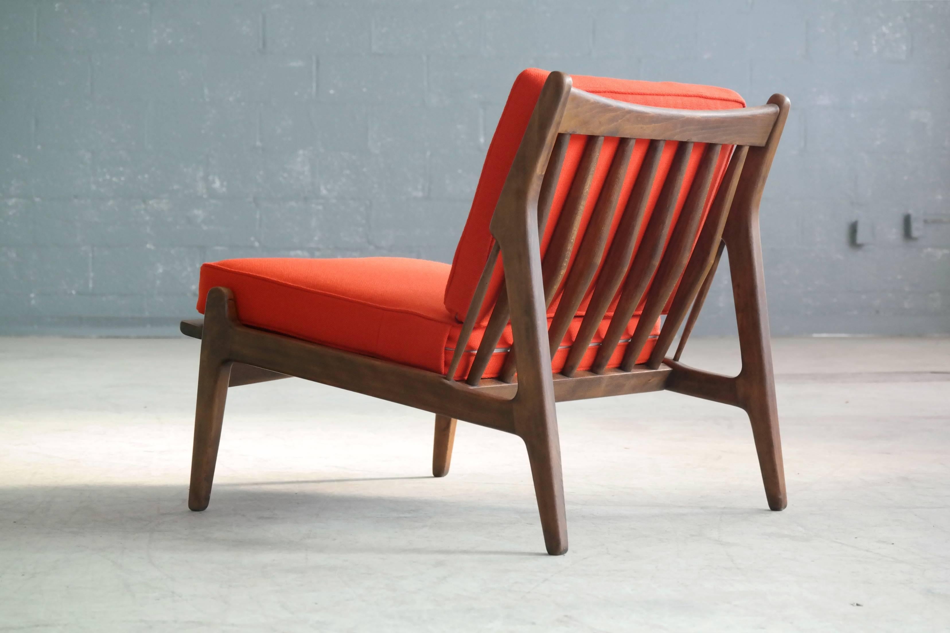 Mid-20th Century Ib Kofod-Larsen Lounge or Slipper Chair Danish Midcentury