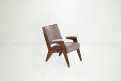Jose Zanine Caldas Pair of Mid-century modern BrazilianArmchairs Model "H"
