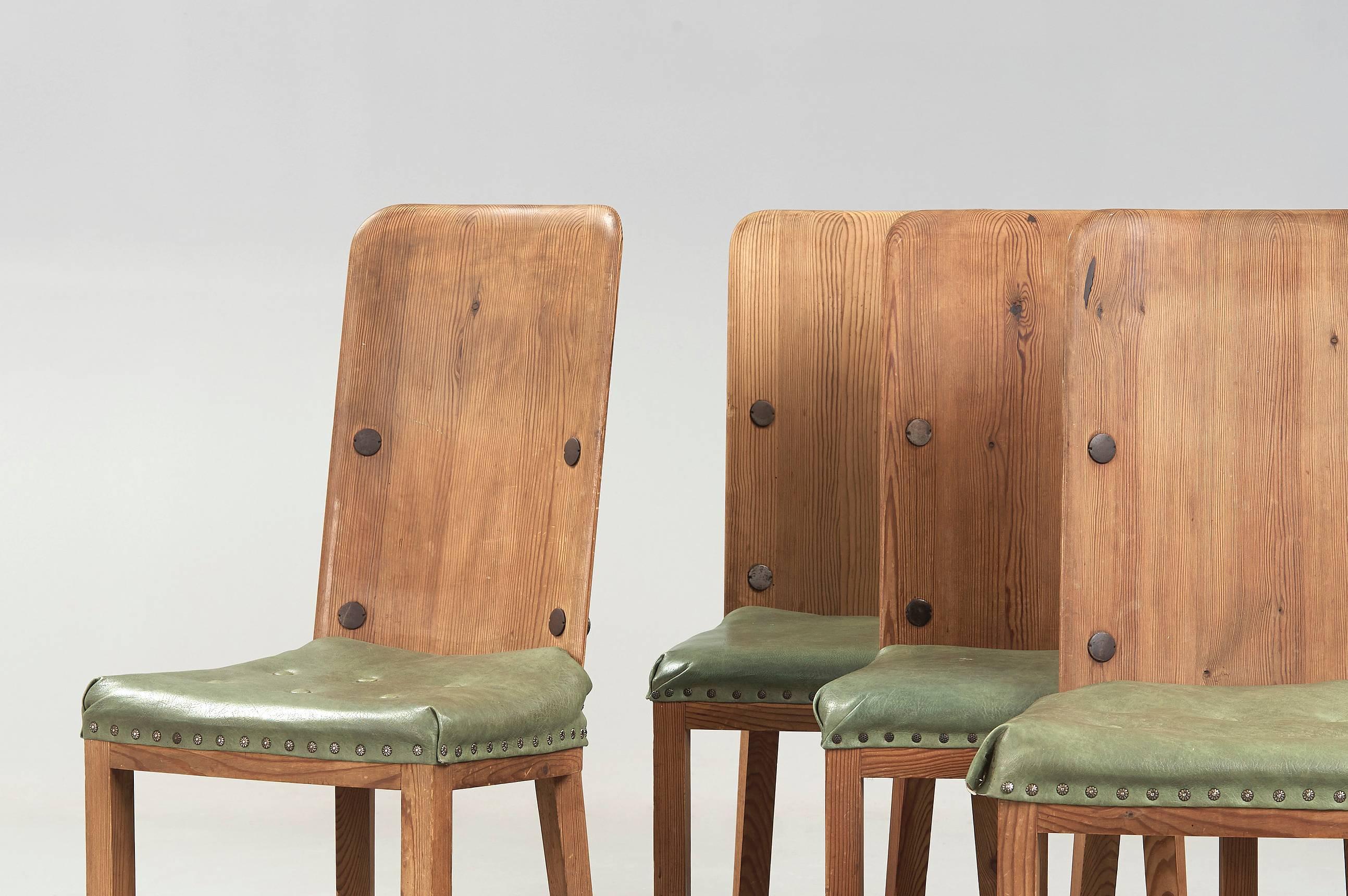 Mid-Century Modern Axel Einar Hjorth Dining Chairs (four available)  Model 