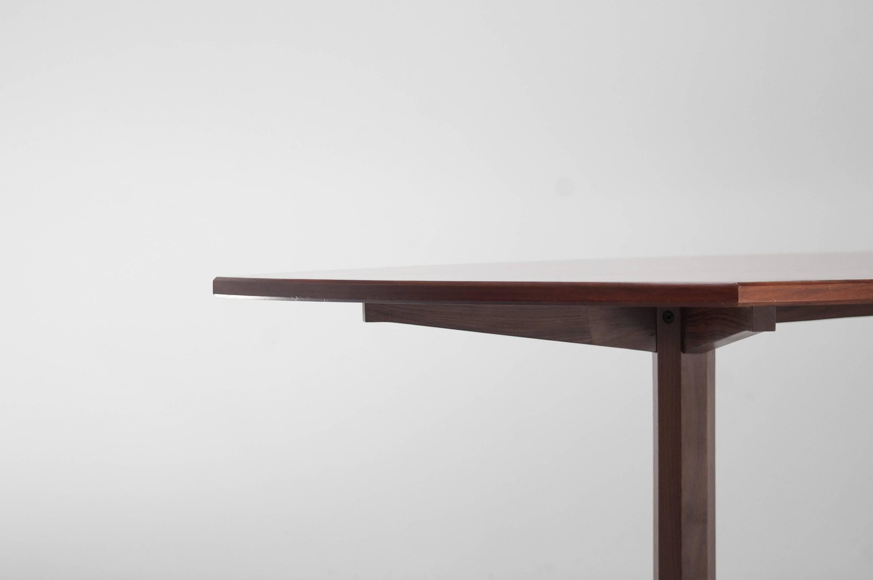 Mid-Century Modern Table italienne Franco Albini en acajou mi-siècle moderne  Modèle TL-22 produit par Poggi en vente
