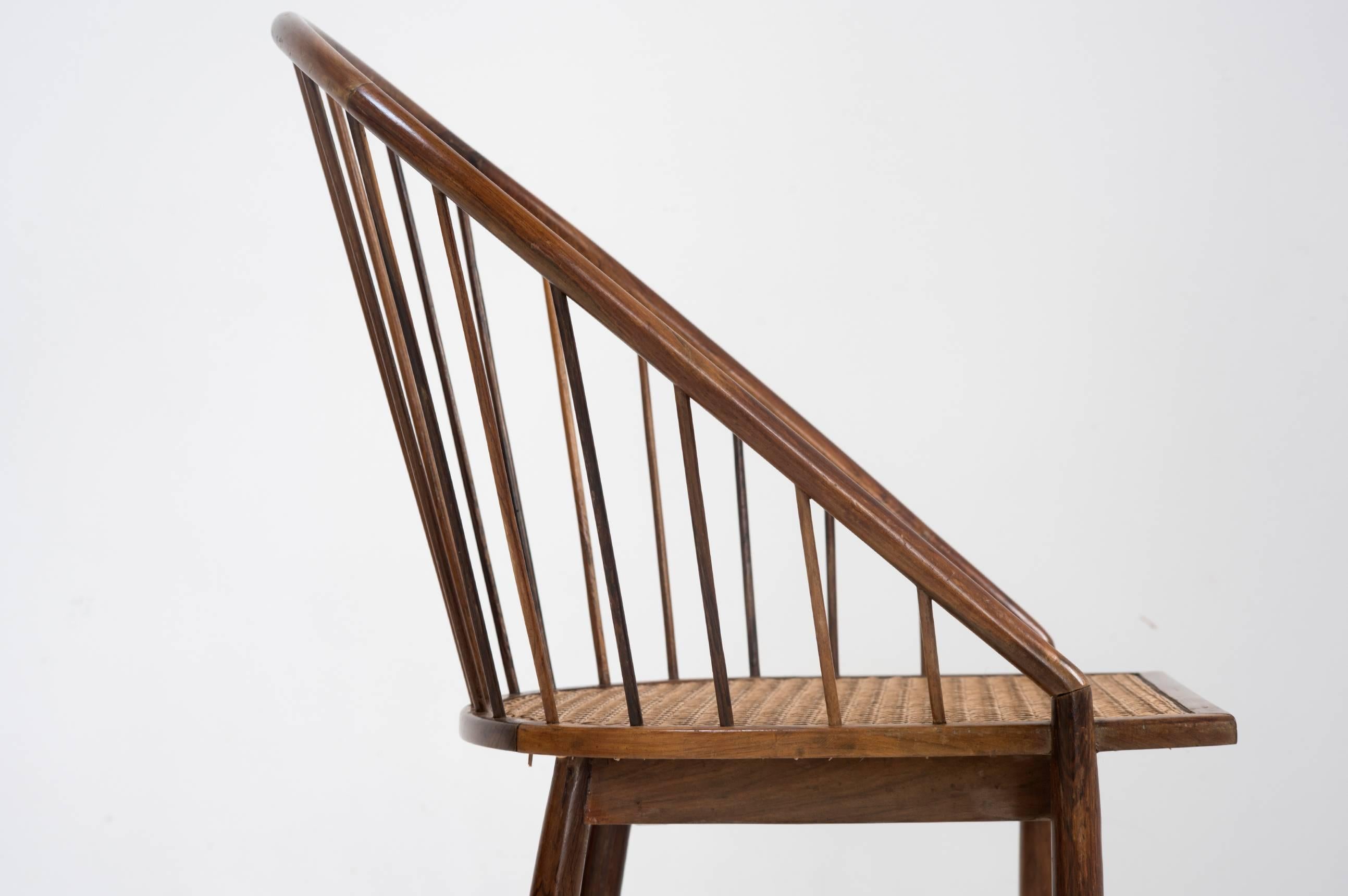 Mid-Century Modern Joaquim Tenreiro Chair Manufactured by Tenreiro Movèis, Brazil, 1960