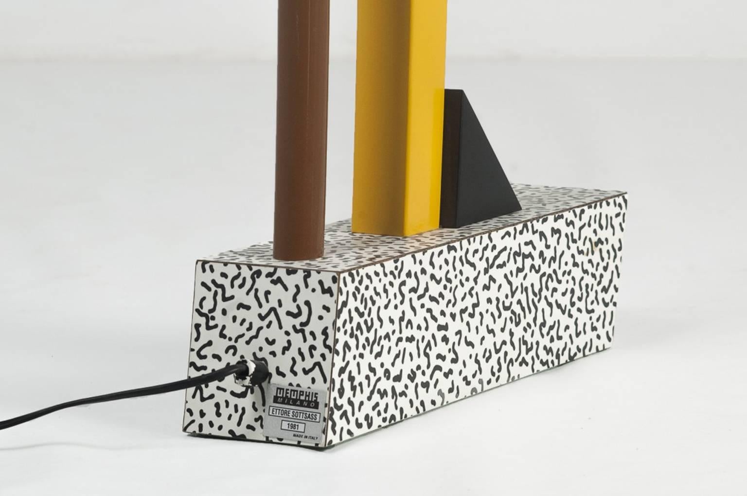 Post-Modern Ettore Sottsass, Table Lamp Model 