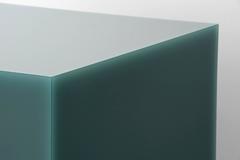 Sabine Marcelis Forest Green Candy Cube Contemporary  Side Table Polished Resin