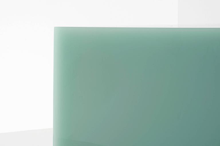 Modern Sabine Marcelis Contemporary Mint Candy Cube Low Side Table High Cast Resin  For Sale
