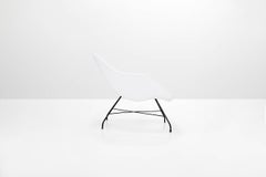 Martin Eisler & Carlo Hauner Modern Brazilian Lounge Chair Model "Shell" White