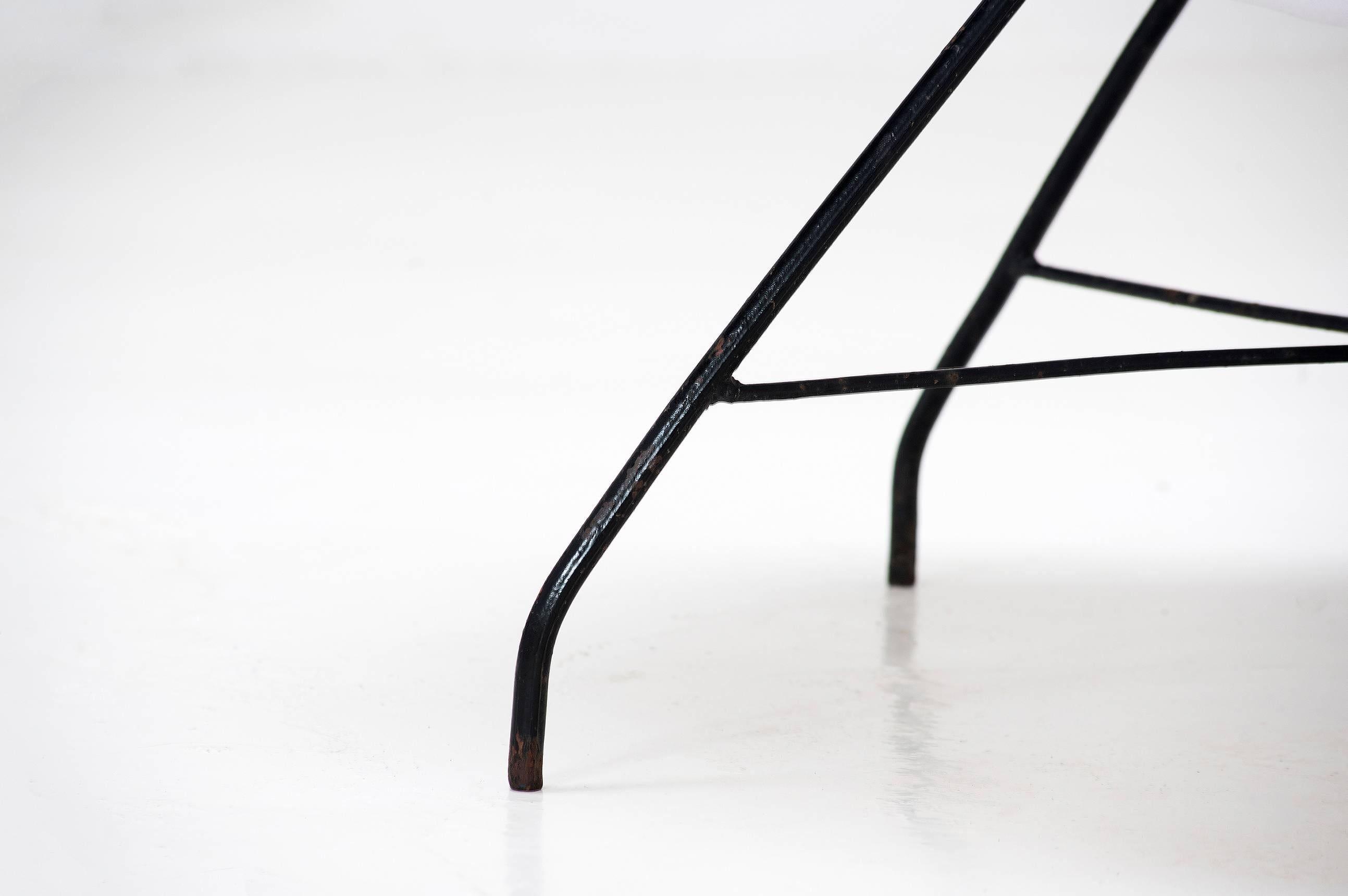 Painted Martin Eisler & Carlo Hauner Modern Brazilian Lounge Chair Model 