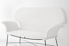 Martin Hauner and Martin Eisler Brazilian Mid-century Design Divano imbottito bianco