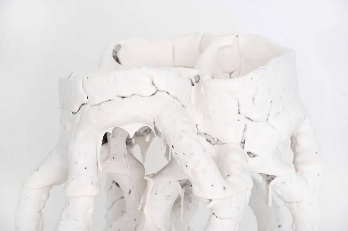 Bente Skjottgaard

Ceramic vase model “White Species N 1601”
Manufactured by Bente Skjøttgaard.
Denmark, 2016
Stoneware and glaze

Measurements:
44 cm x 39 cm x 36h cm
17.32 inches x 15.35 inches x 14.17 inches.

Details:
Unique